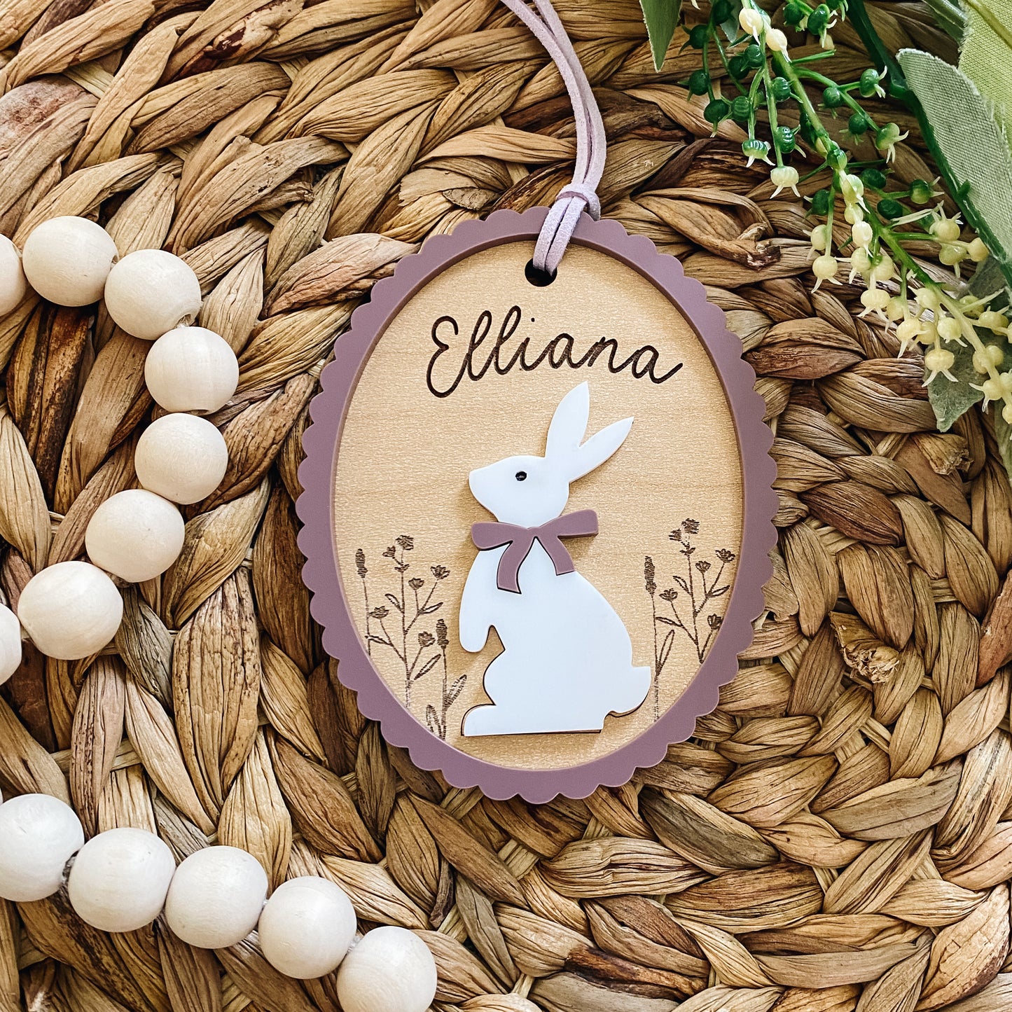 Custom Easter Basket Tag