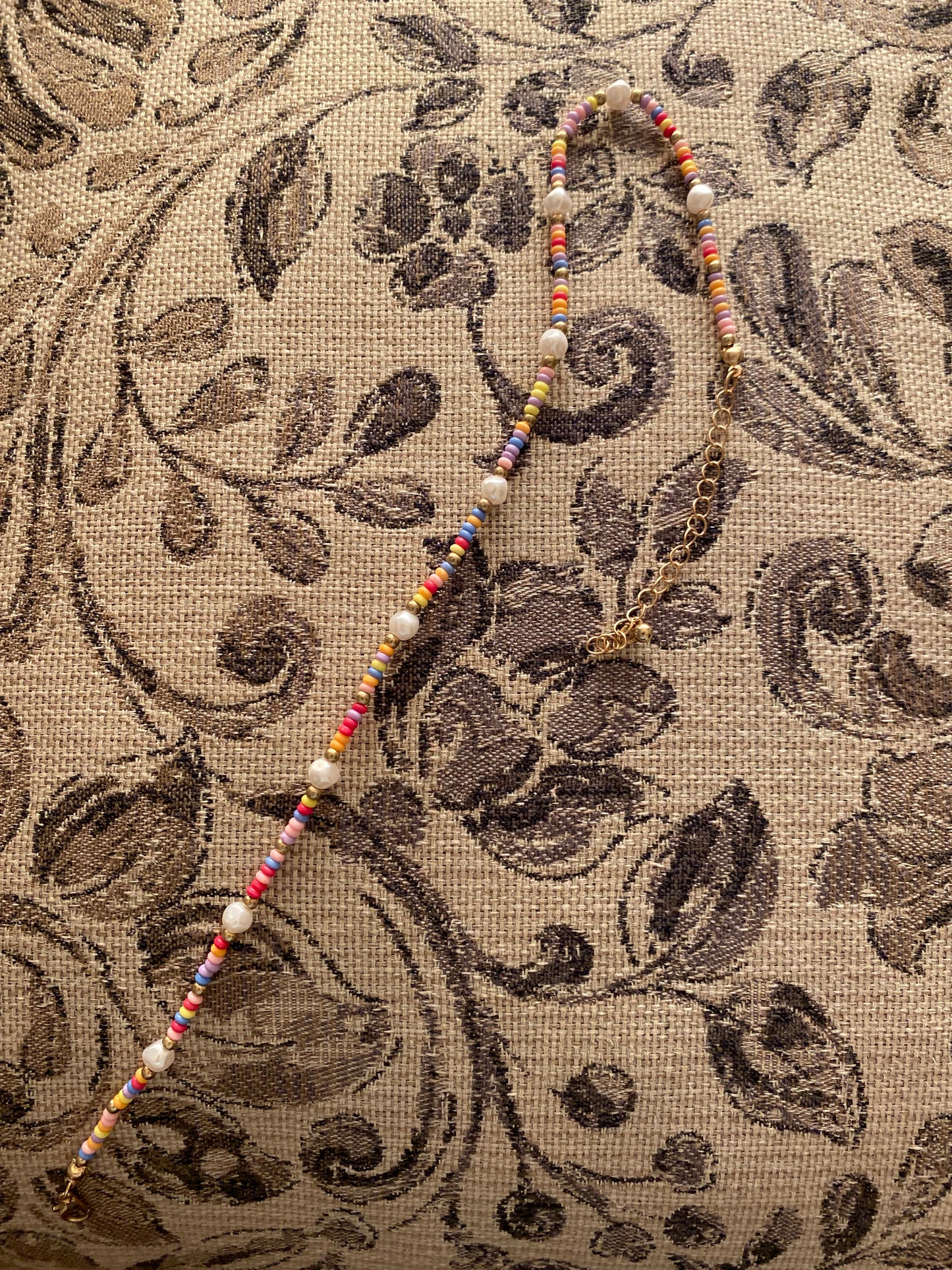 Rainbow Unicorn Beaded Necklace