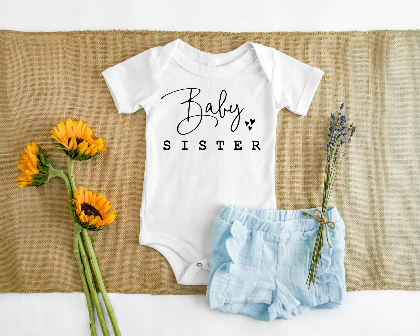Little Sister Newborn Baby Onesie