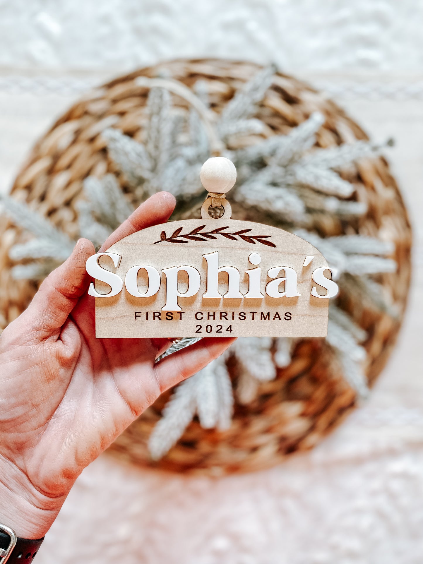 First Christmas Arched Ornament