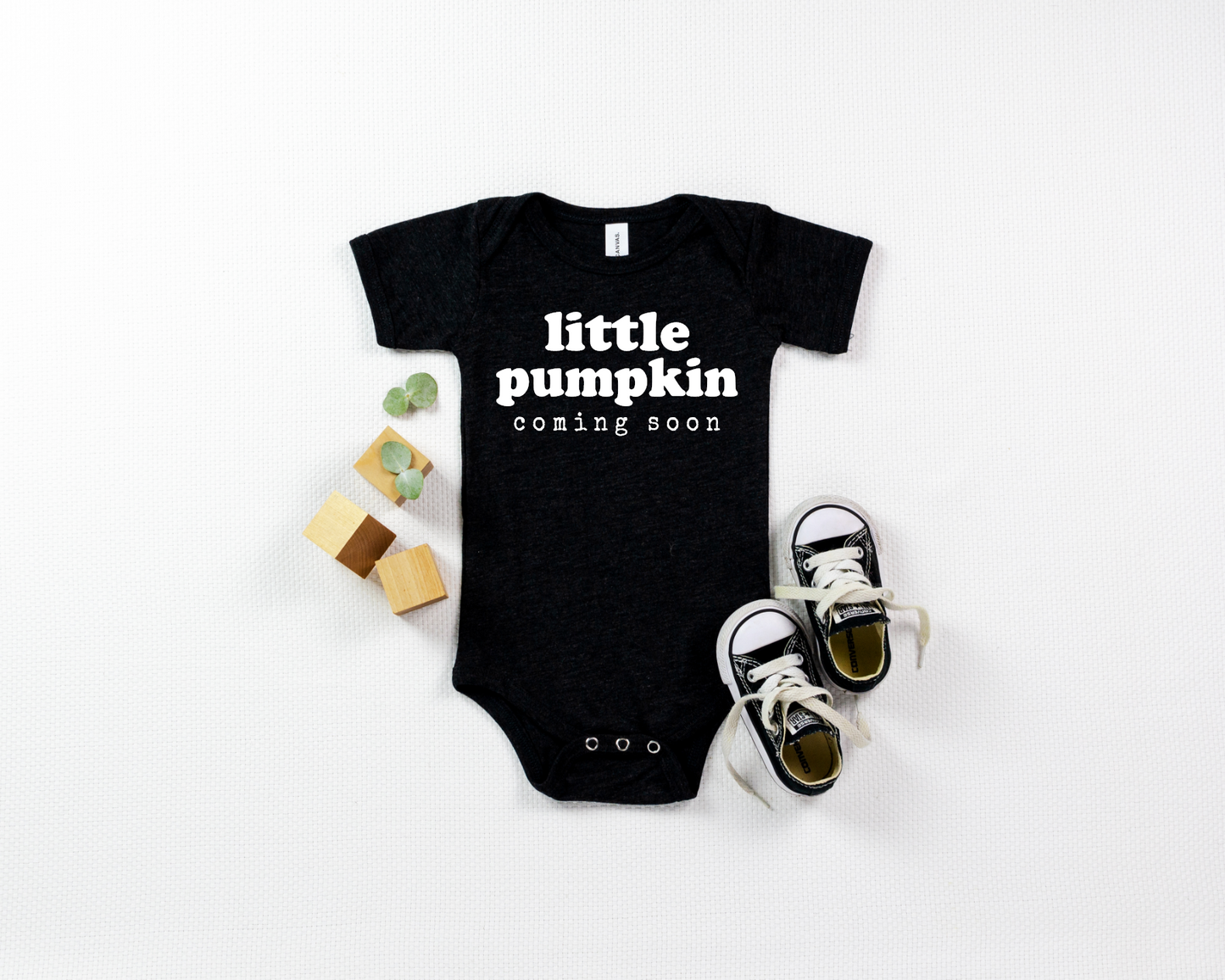 Little Pumpkin Coming Soon Onesie