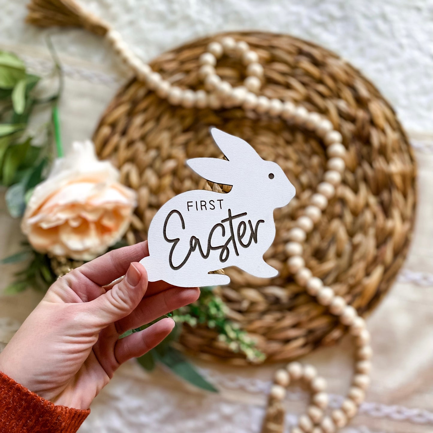 Baby's First Easter Milestone Sign - Bunny