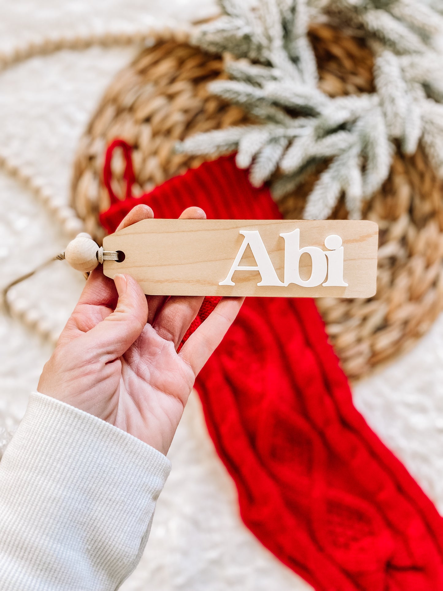Custom Layered Stocking Tags