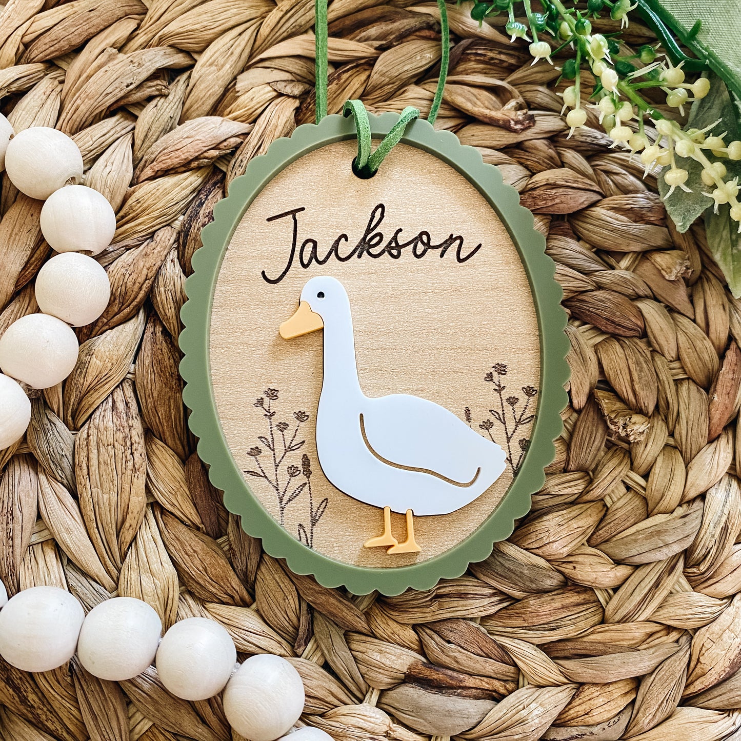 Custom Easter Basket Tag