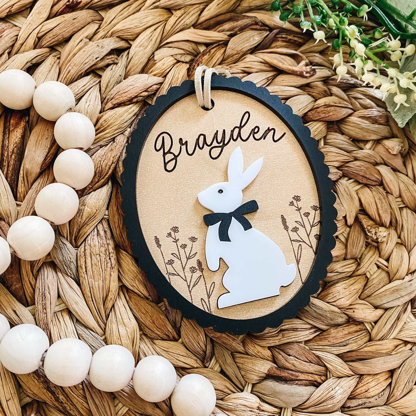 Custom Easter Basket Tag
