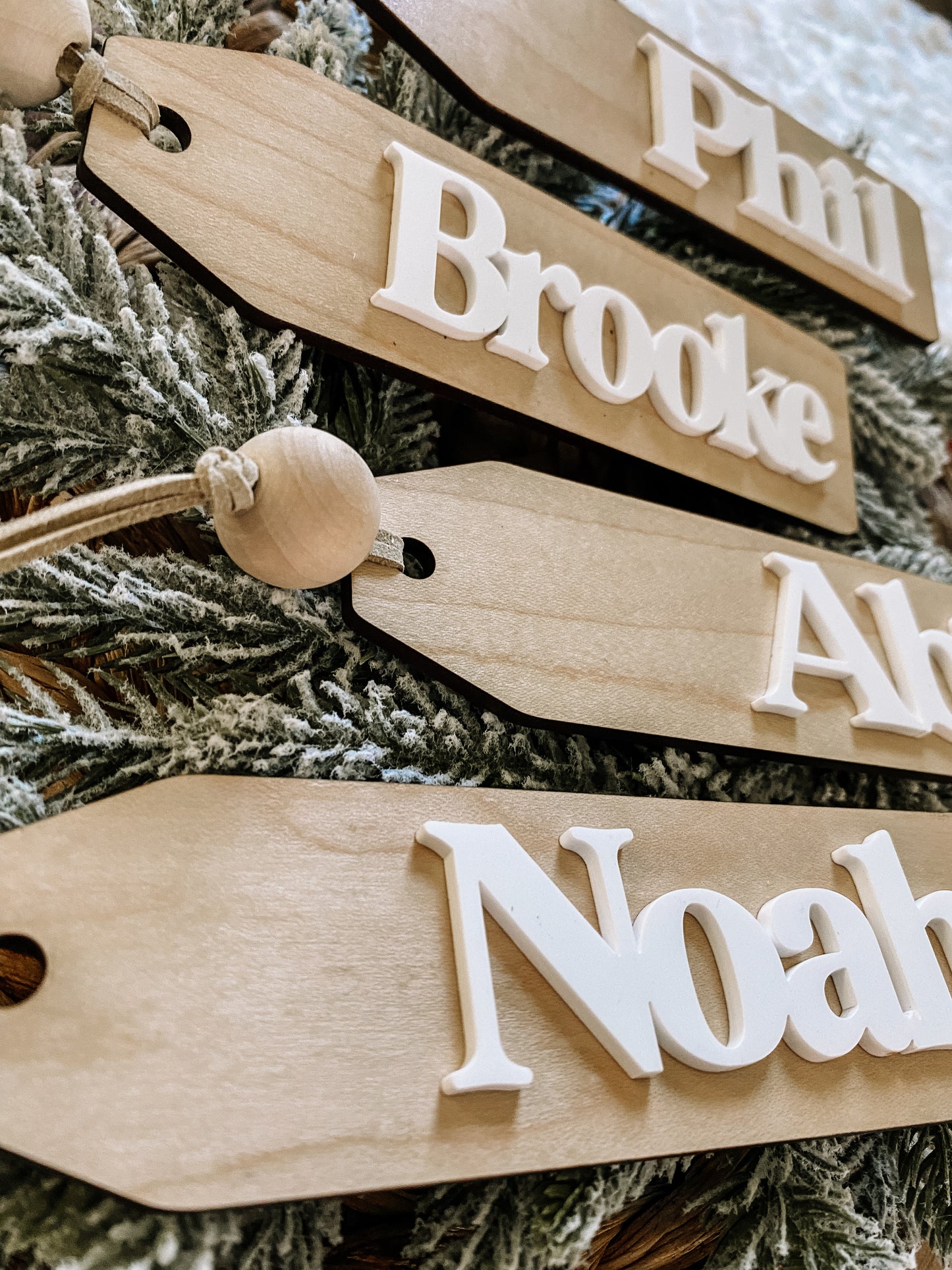 Custom Layered Stocking Tags