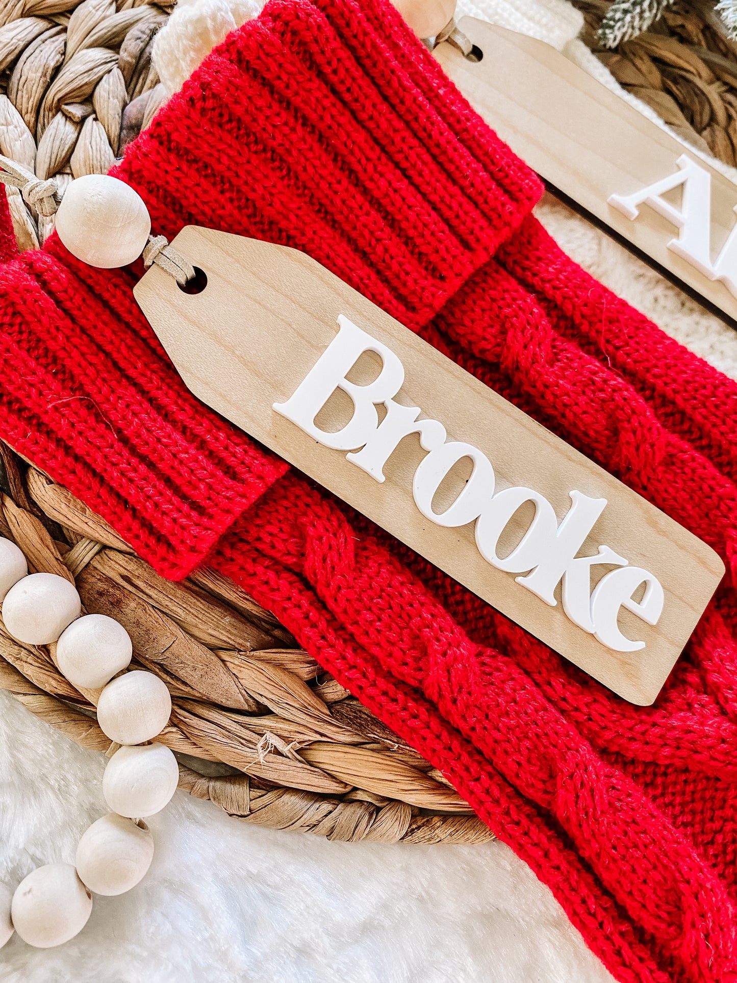 Custom Layered Stocking Tags