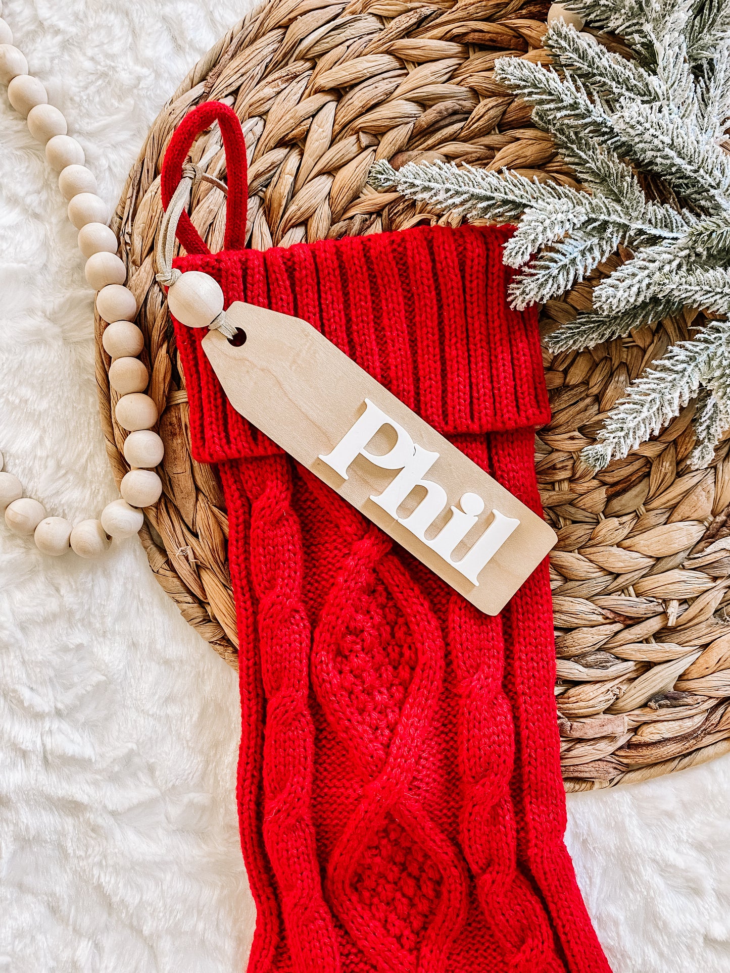 Custom Layered Stocking Tags
