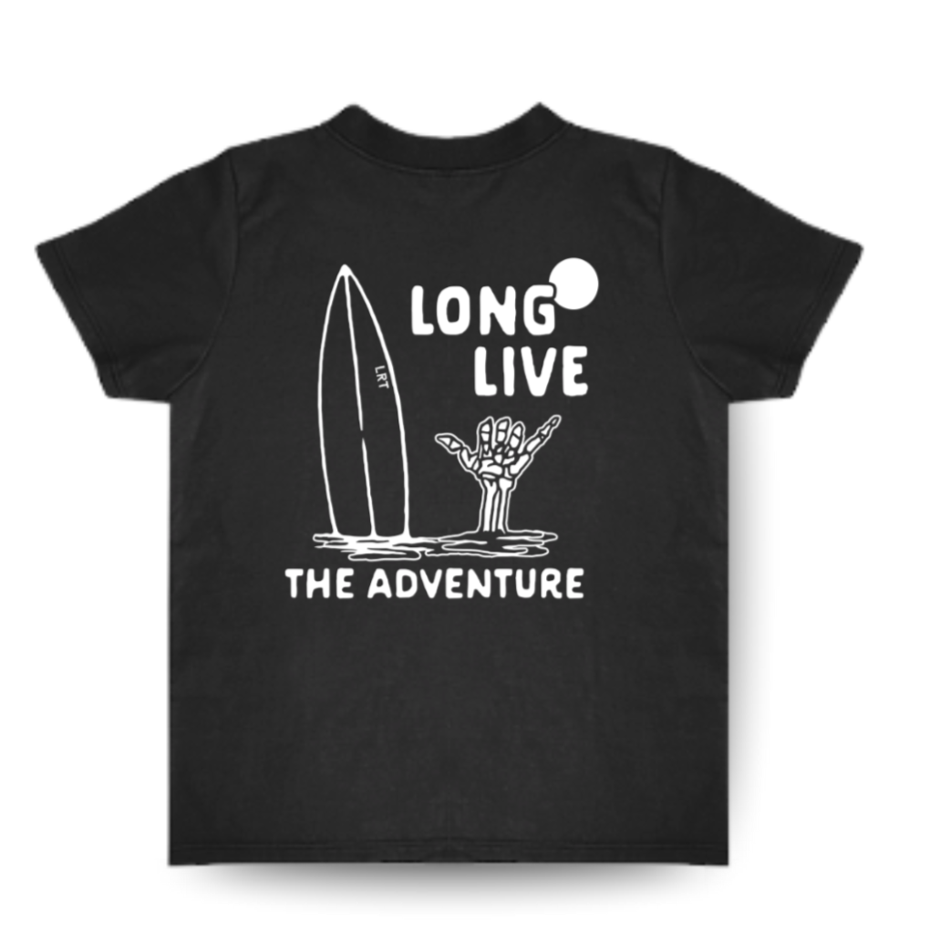 LONG LIVE THE ADVENTURE TEE - BLACK