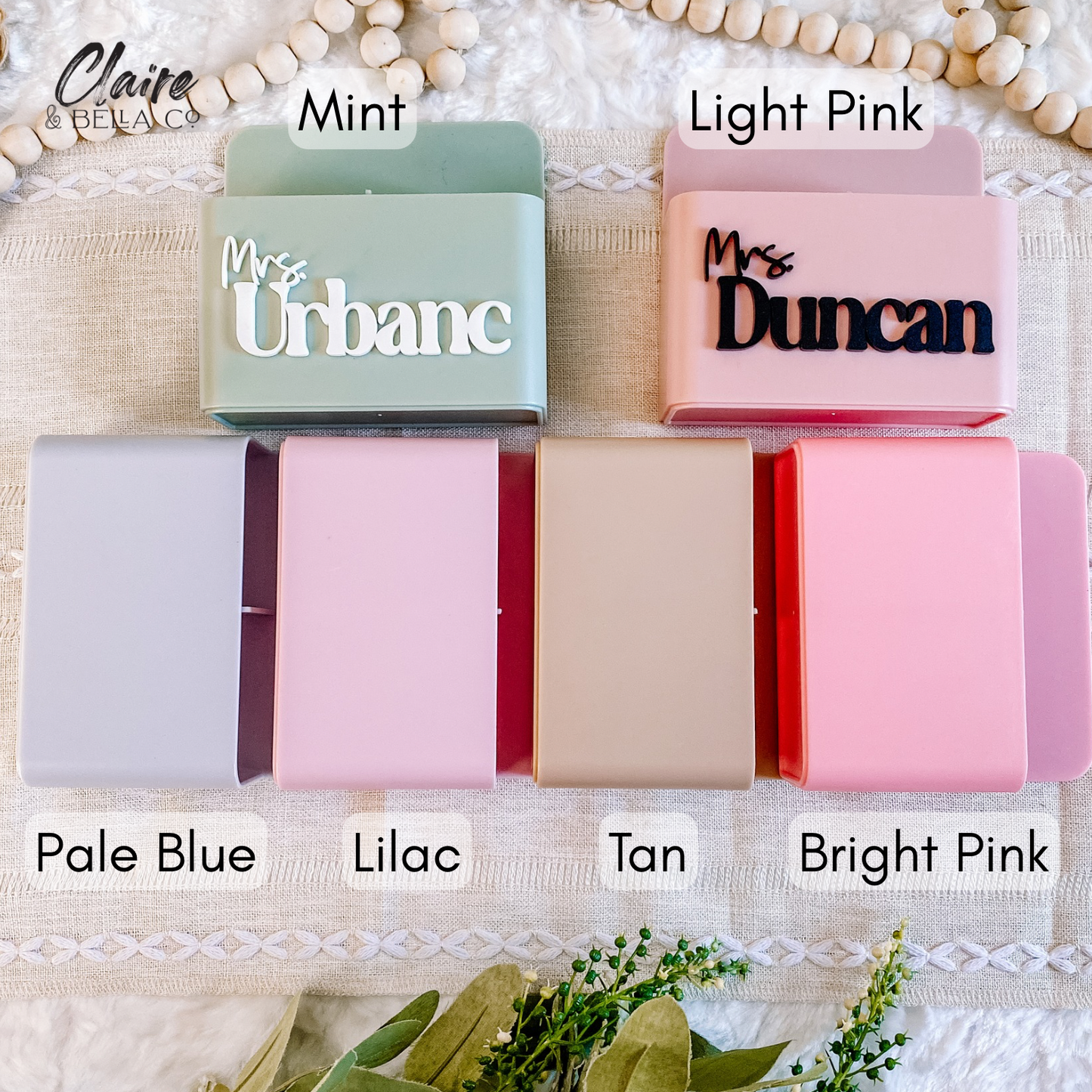 Custom Magnetic Dry Erase Marker Holder with Eraser