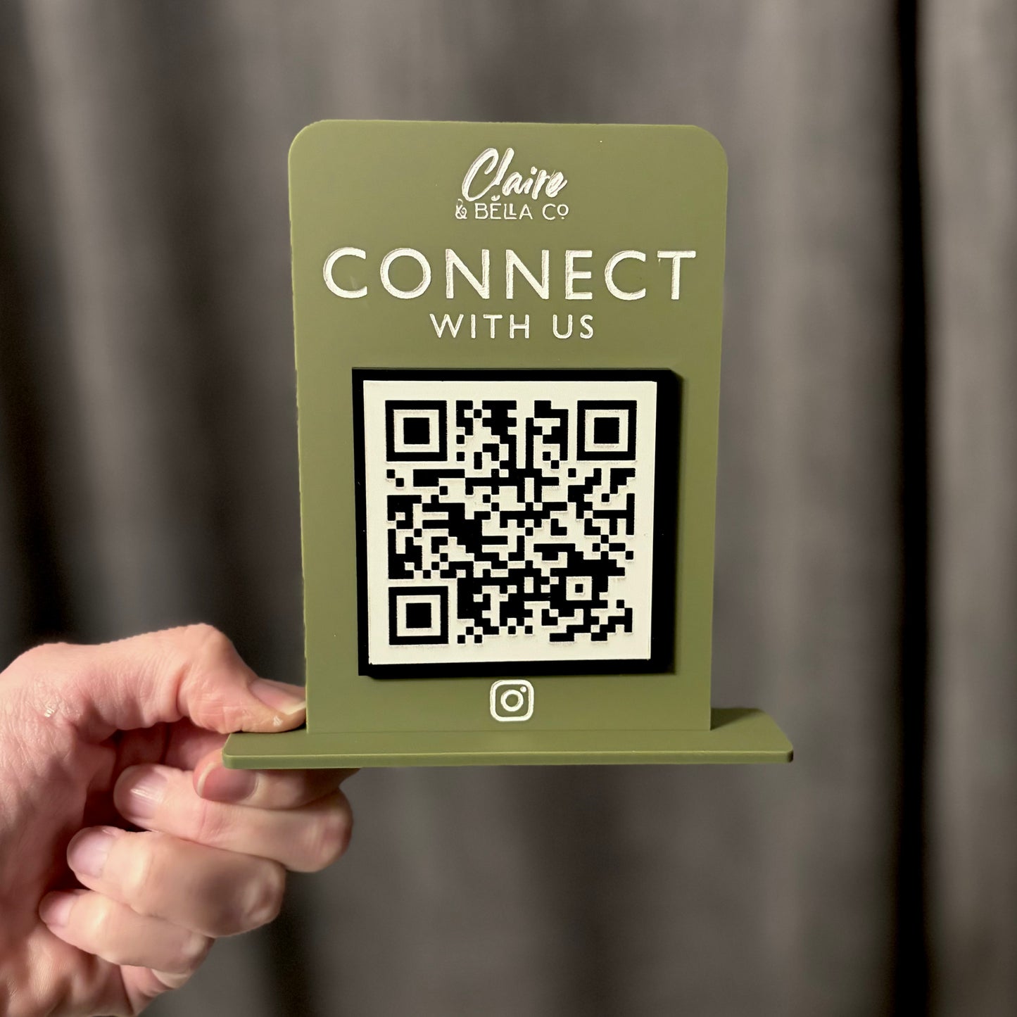 Custom Mini Single QR Code Sign