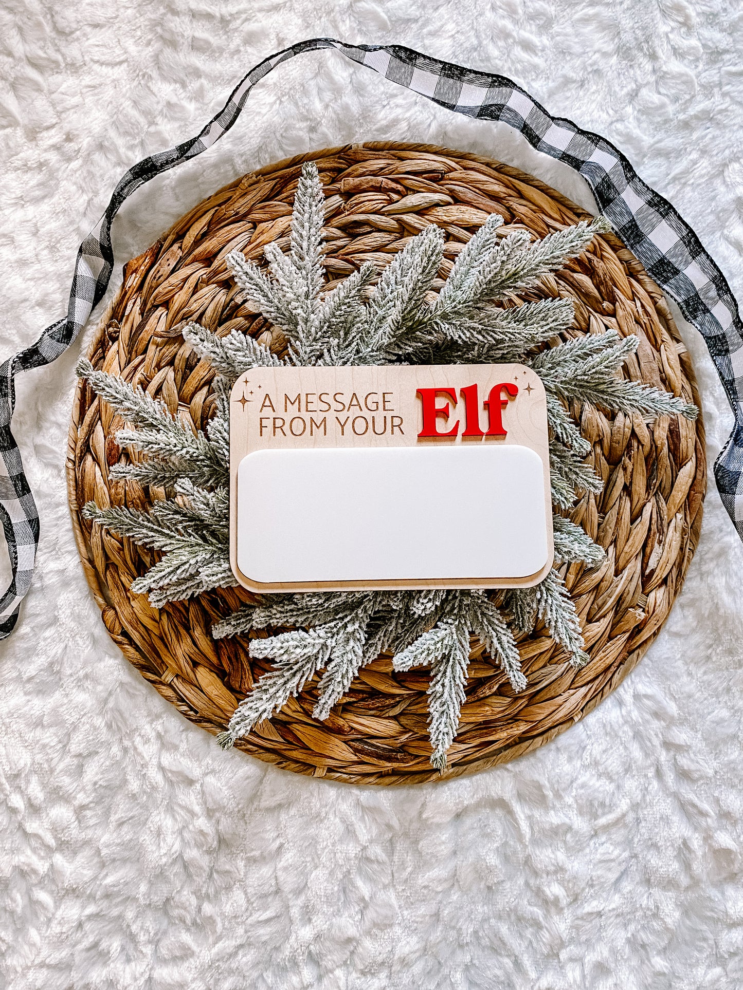 A Message From Your Elf Dry Erase Sign