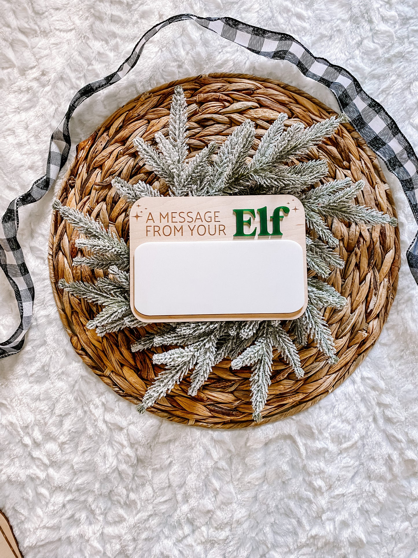 A Message From Your Elf Dry Erase Sign