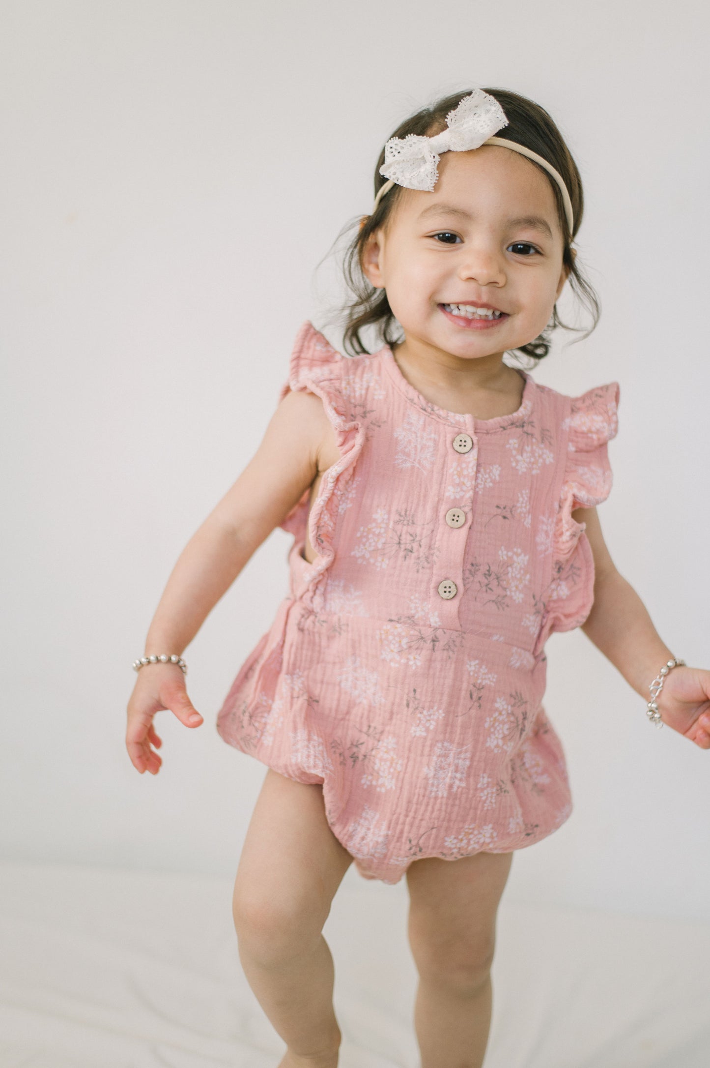 Pink Organic Cotton Romper