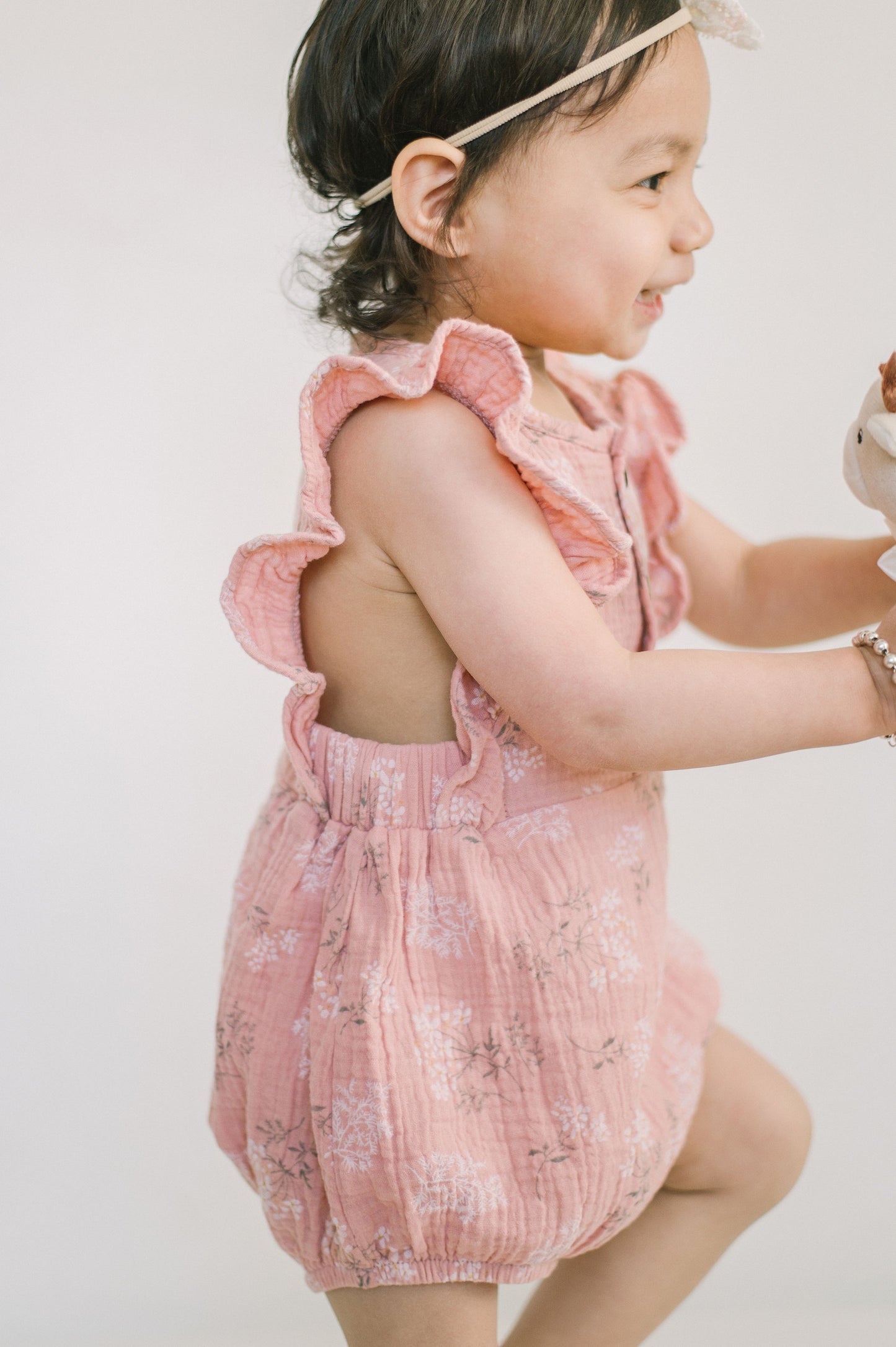 Pink Organic Cotton Romper