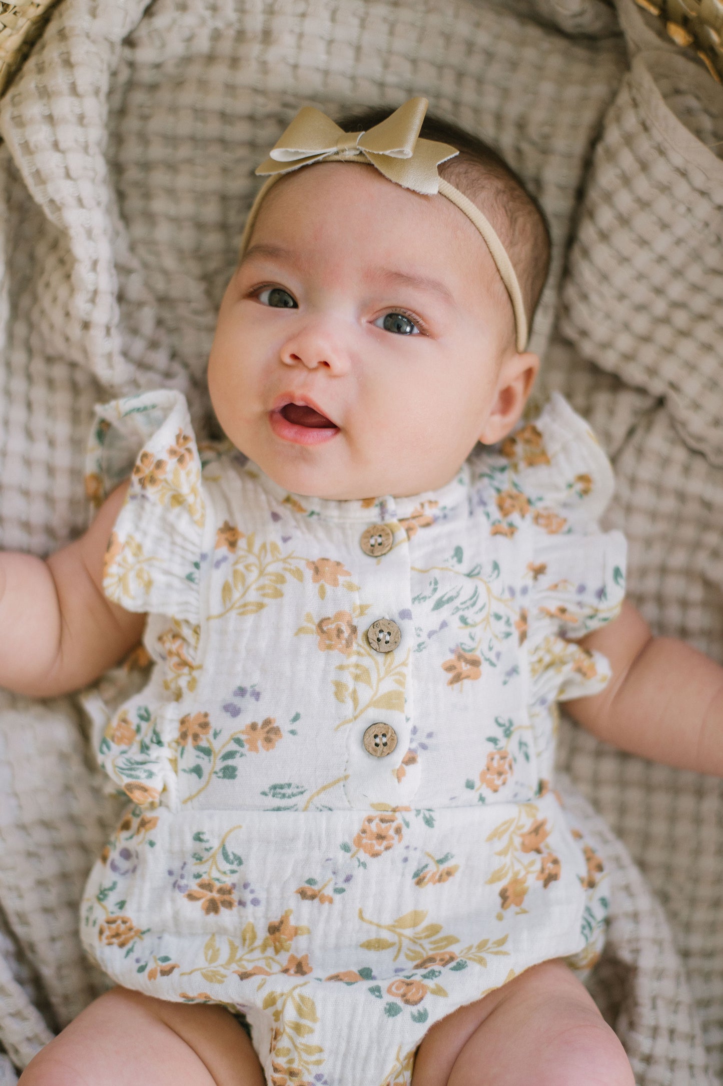 White Organic Cotton Romper