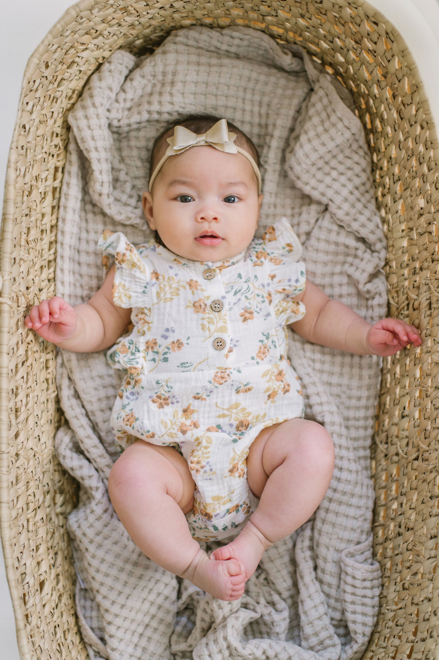 White Organic Cotton Romper