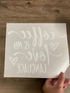 Coffee is My Love Language Xfer