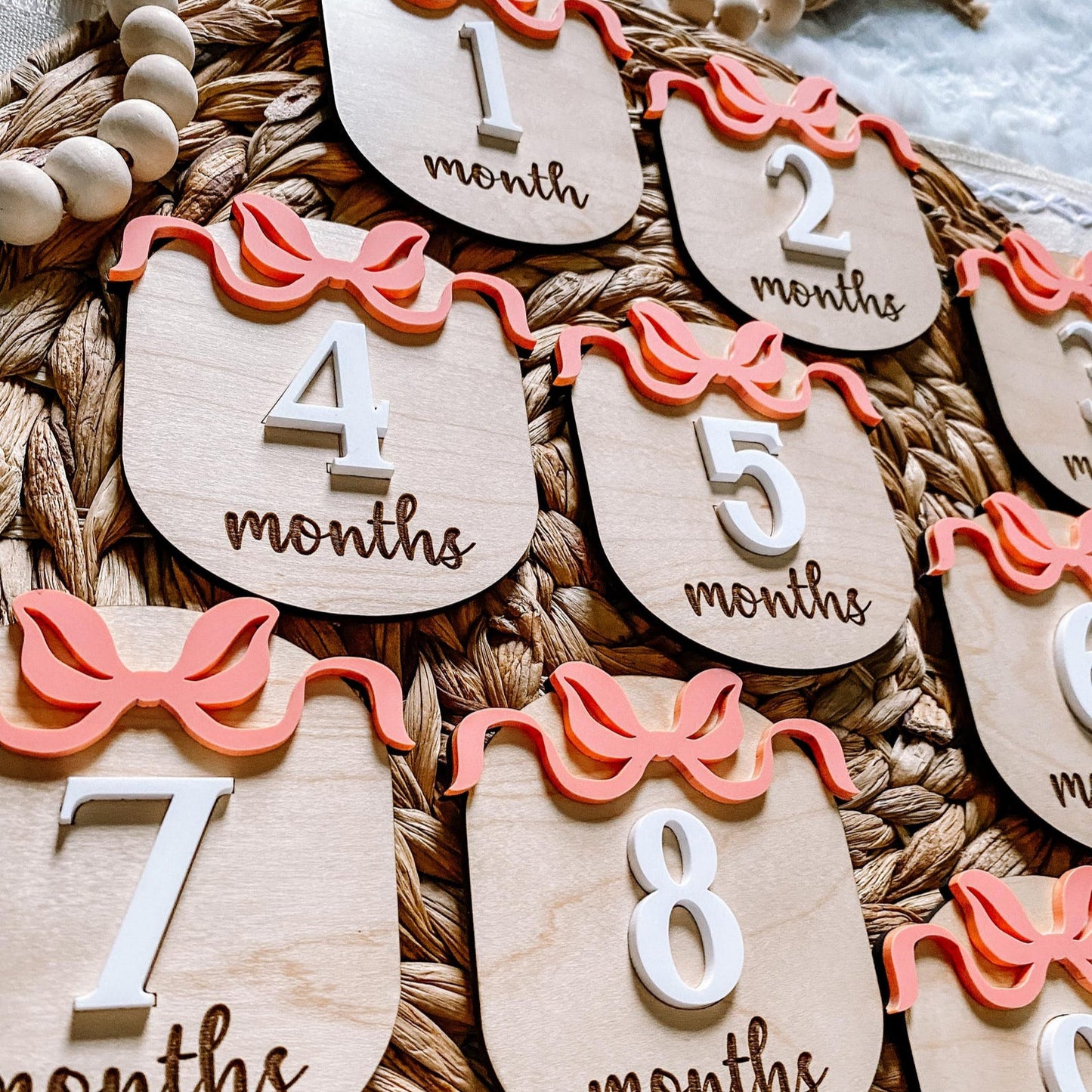 Coquette Bow Monlty Milestone Set