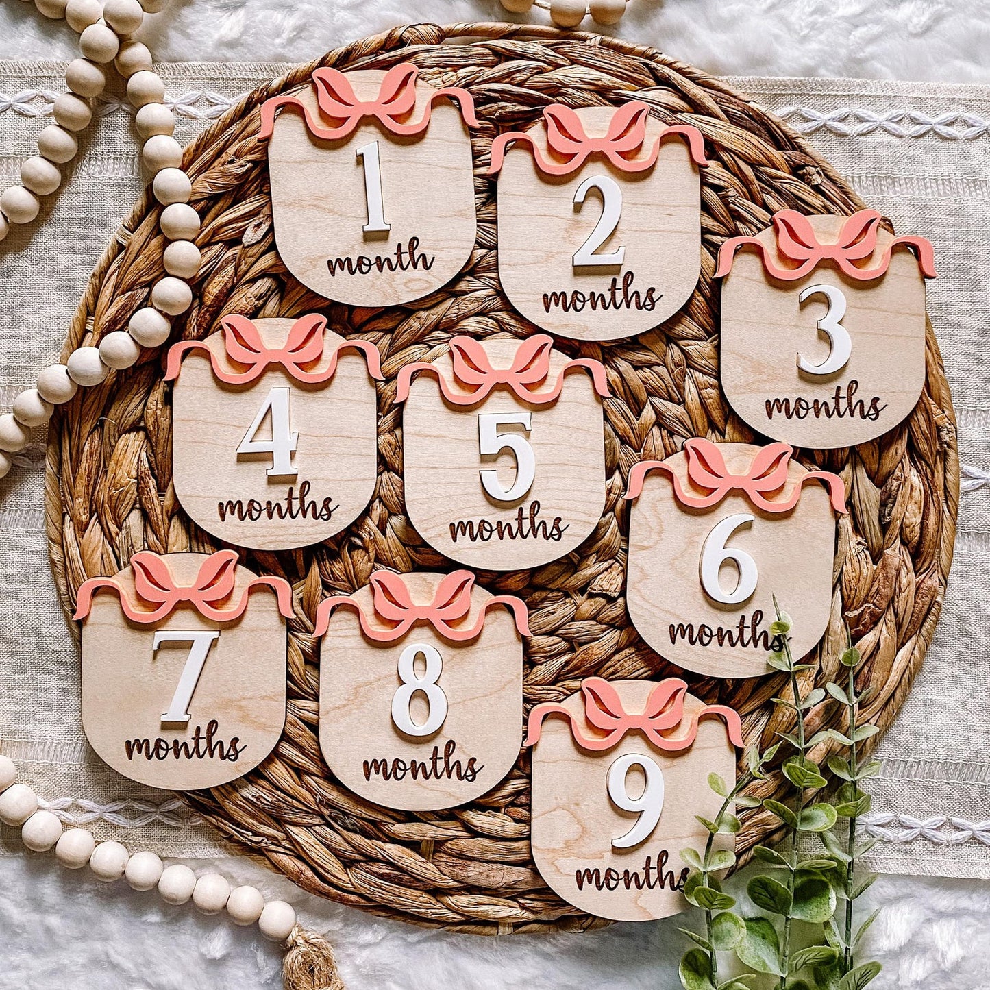 Coquette Bow Monlty Milestone Set