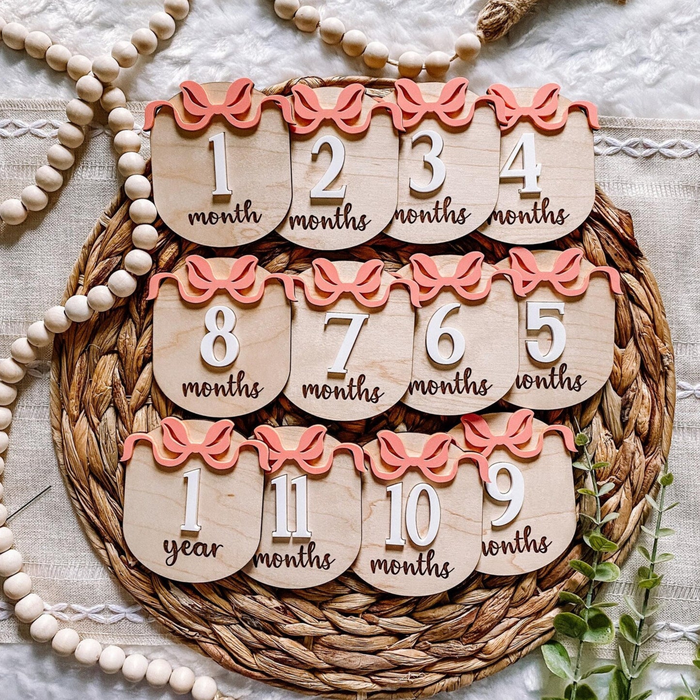 Coquette Bow Monlty Milestone Set