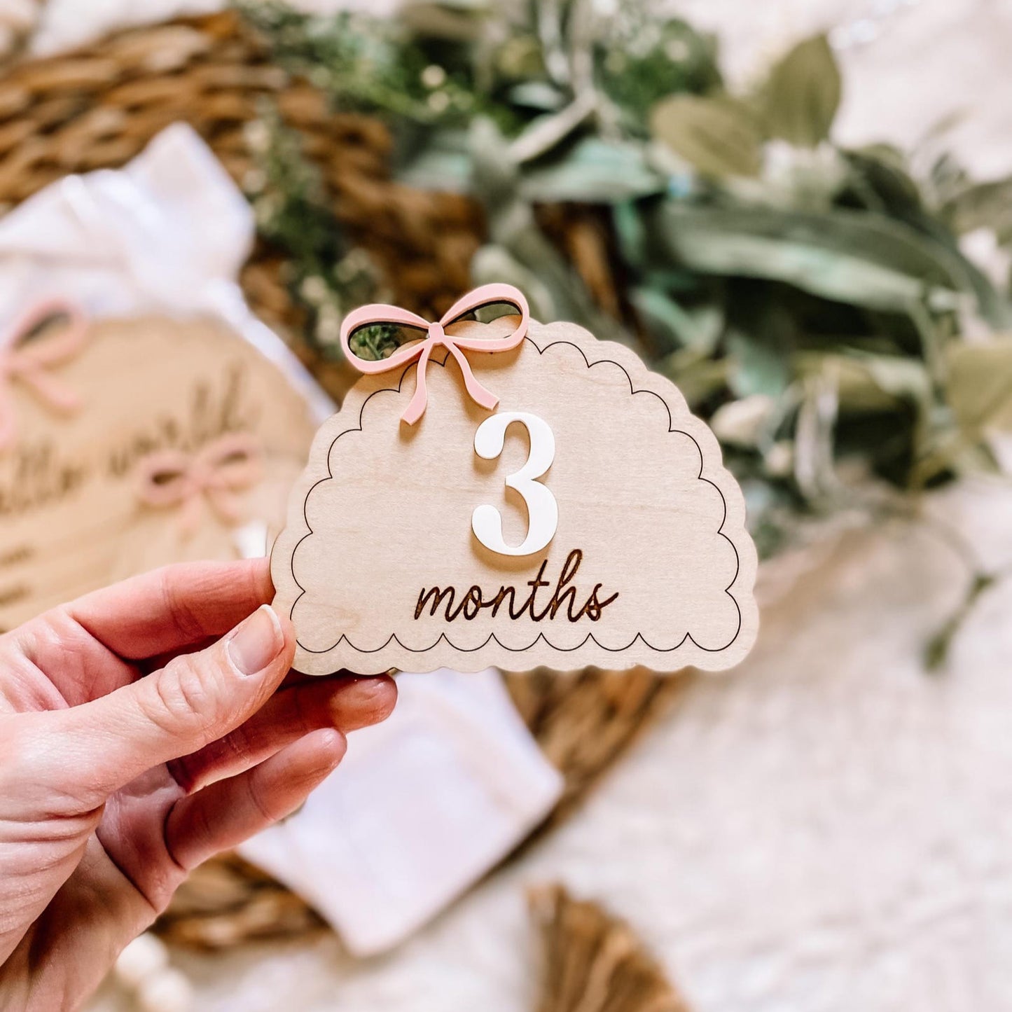 Dainty Bow Monthly Milestone Set