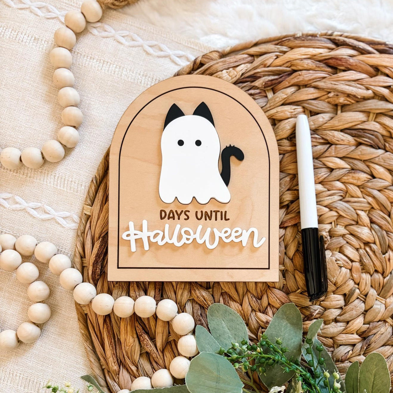 Days Until Halloween - Dry Erase Countdown Sign