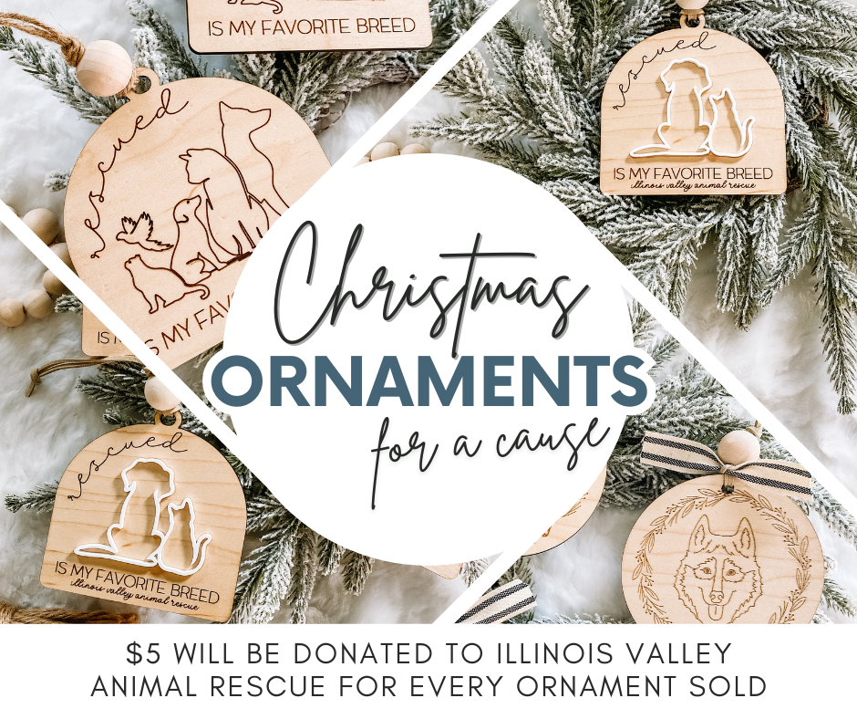 Rescued is My Favorite Breed Ornament - Layered