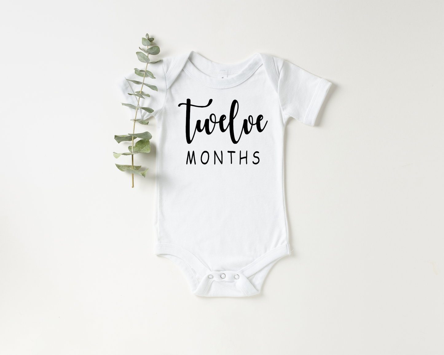 Twelve Month Milestone Onesie