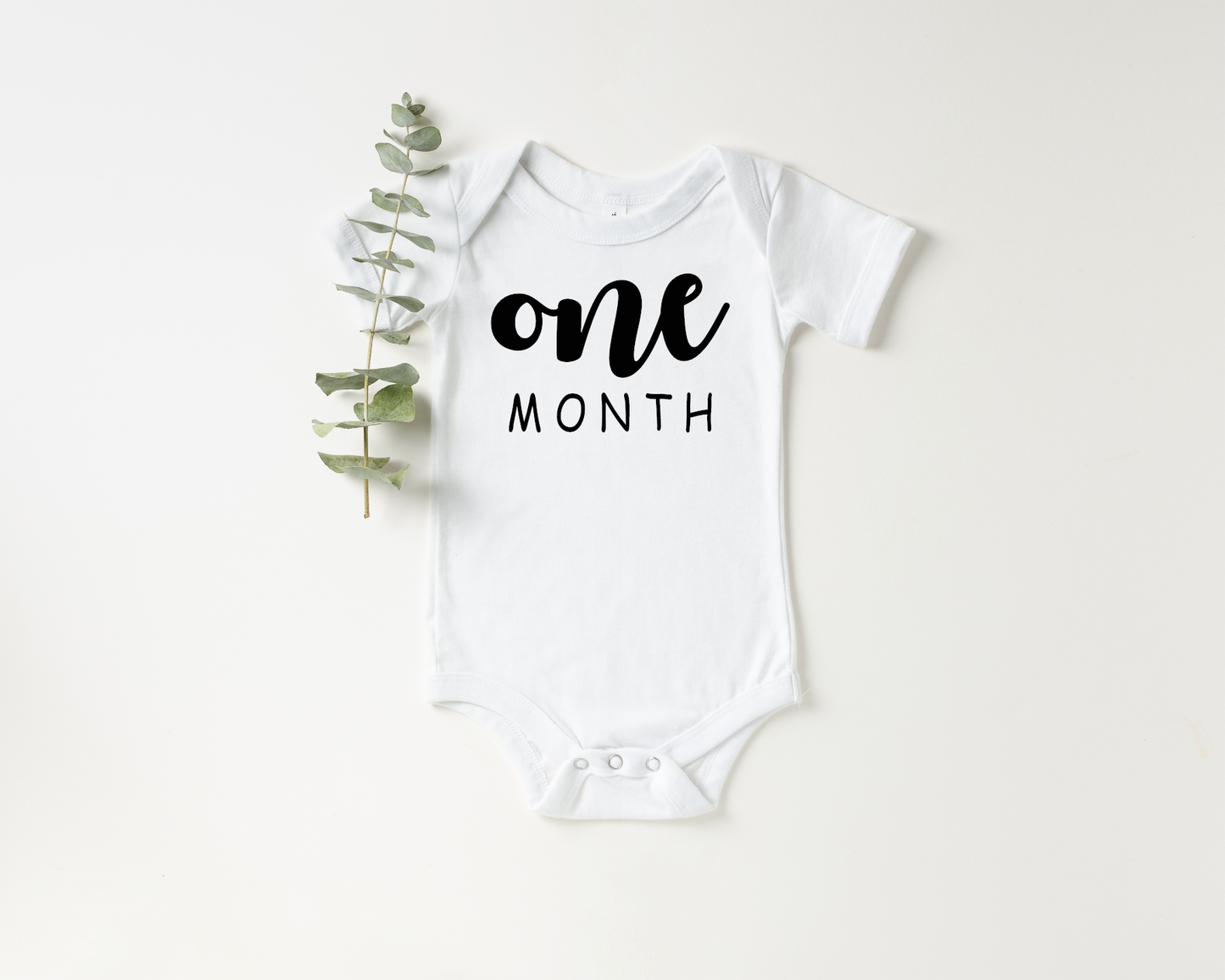 One Month Milestone Onesie