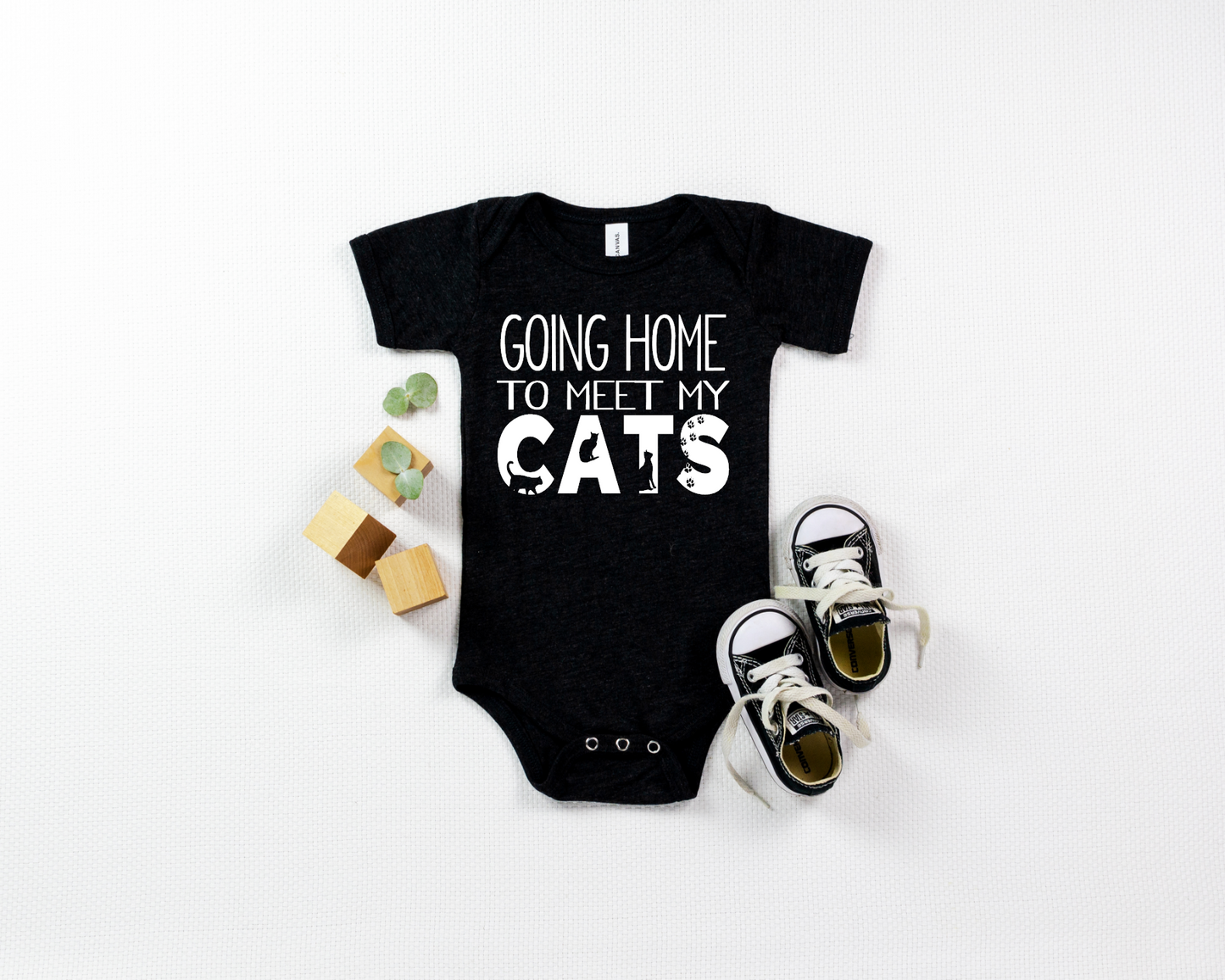 Going Home to Meet My Cats Onesie