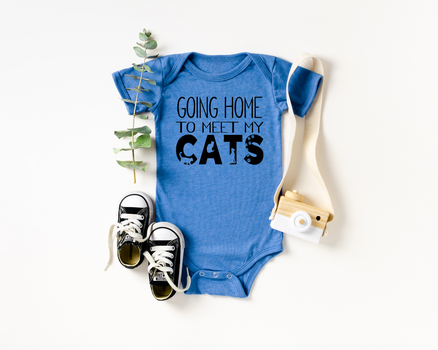 Going Home to Meet My Cats Onesie