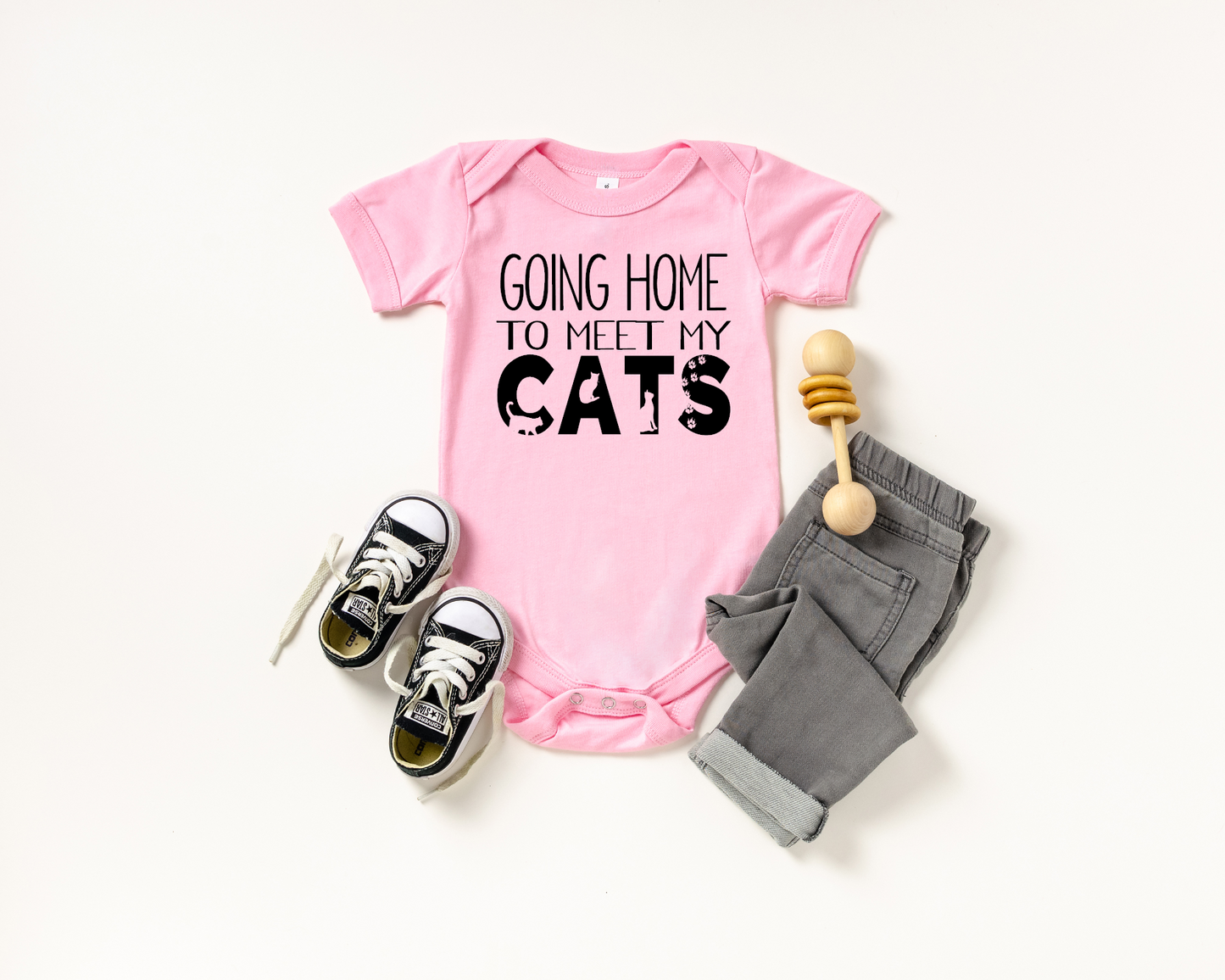 Going Home to Meet My Cats Onesie