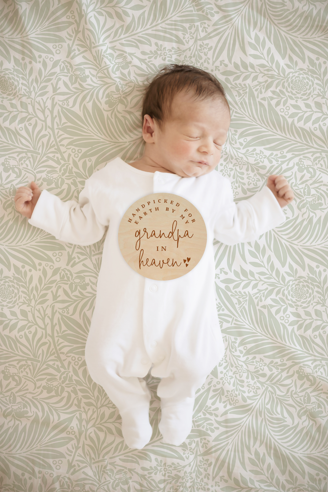 Customized Handpicked For Earth Wood Baby Sign