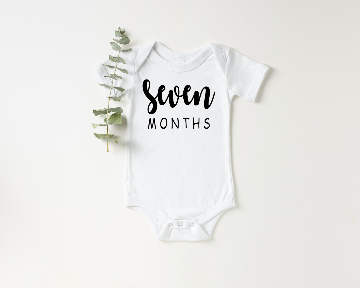 Seven Month Milestone Onesie