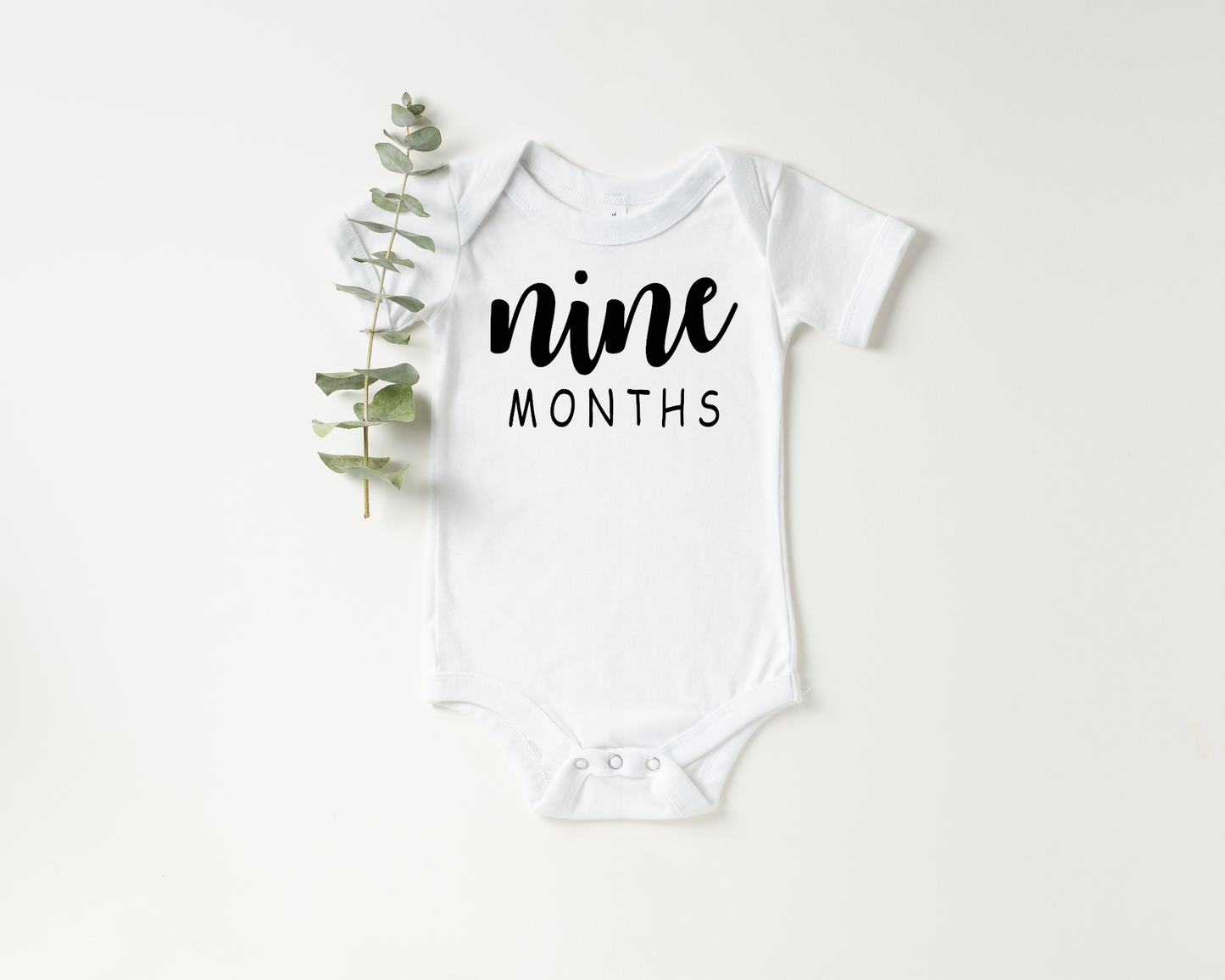 Nine Month Milestone Onesie