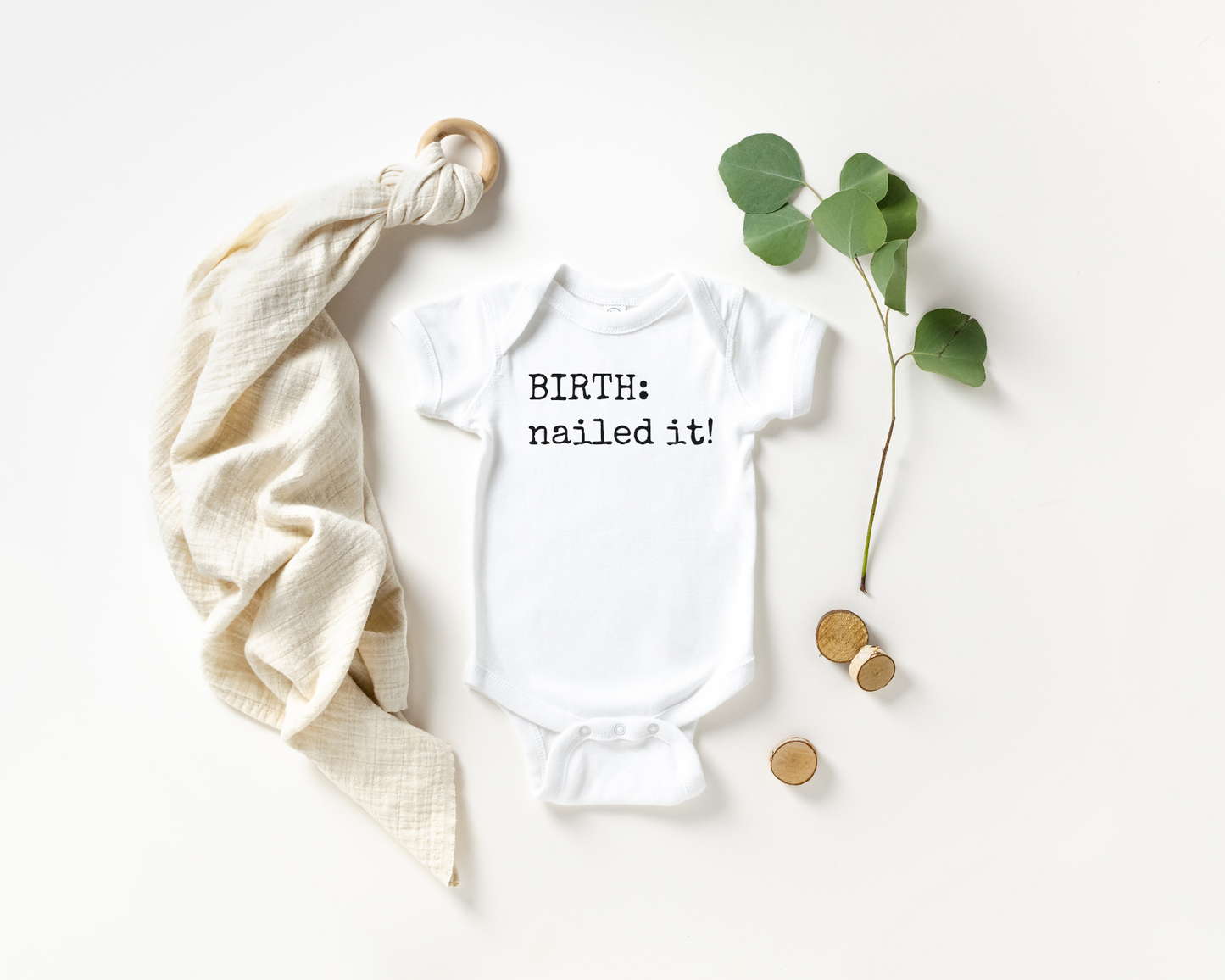 Birth Nailed It - Funny Baby Onesie
