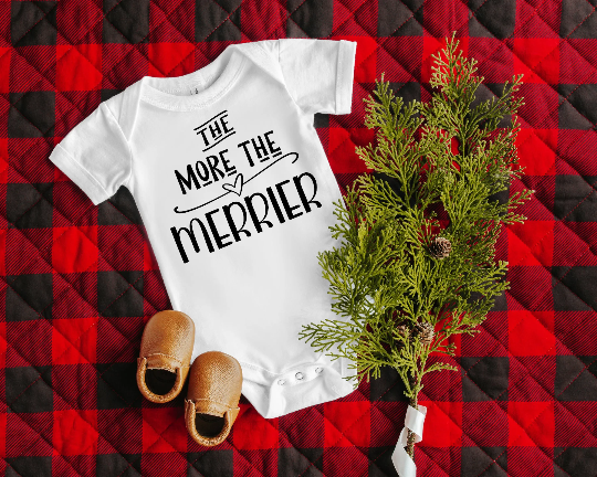 More the Merrier Christmas Announcement Onesie