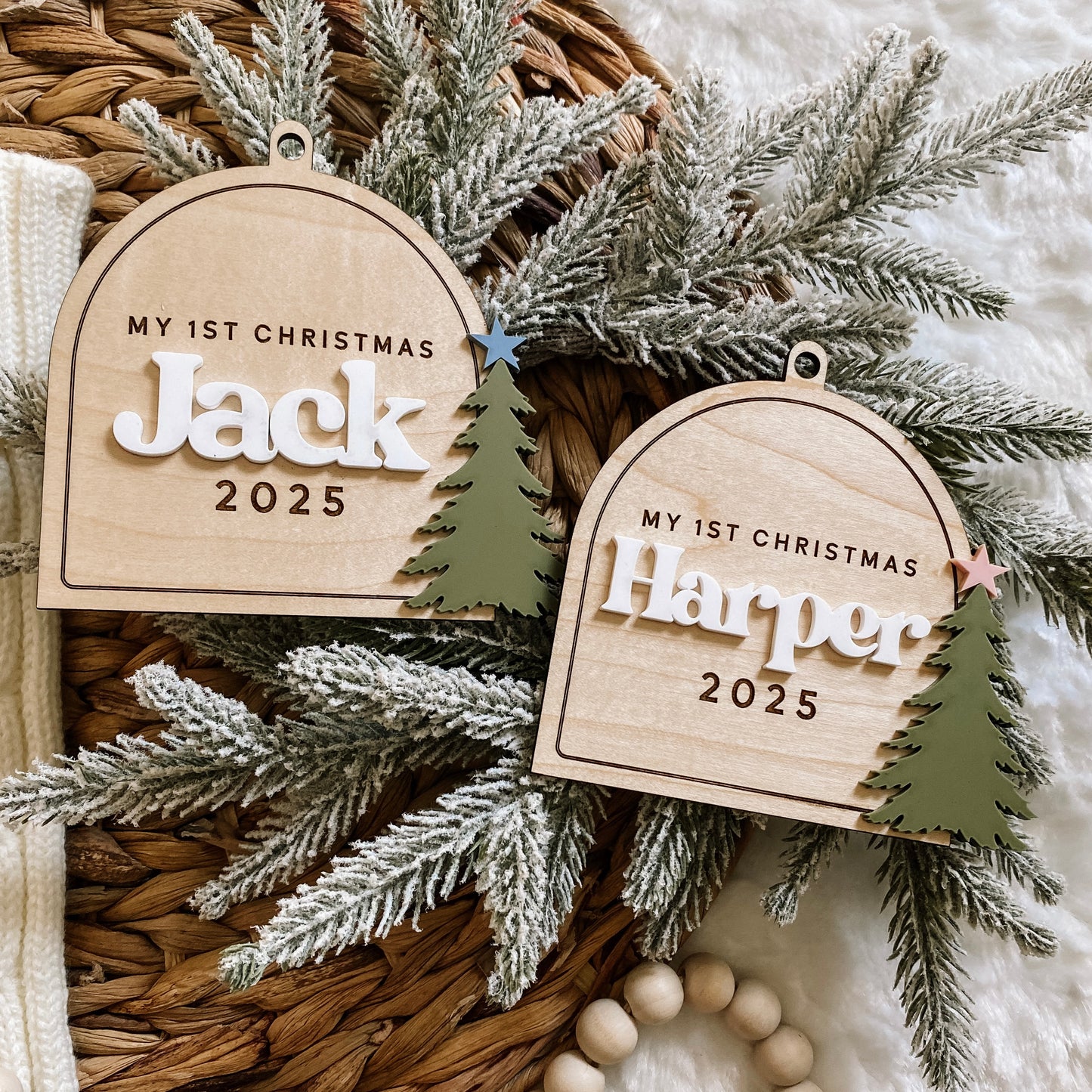 Baby’s 1st Christmas Ornament - Tree with Star