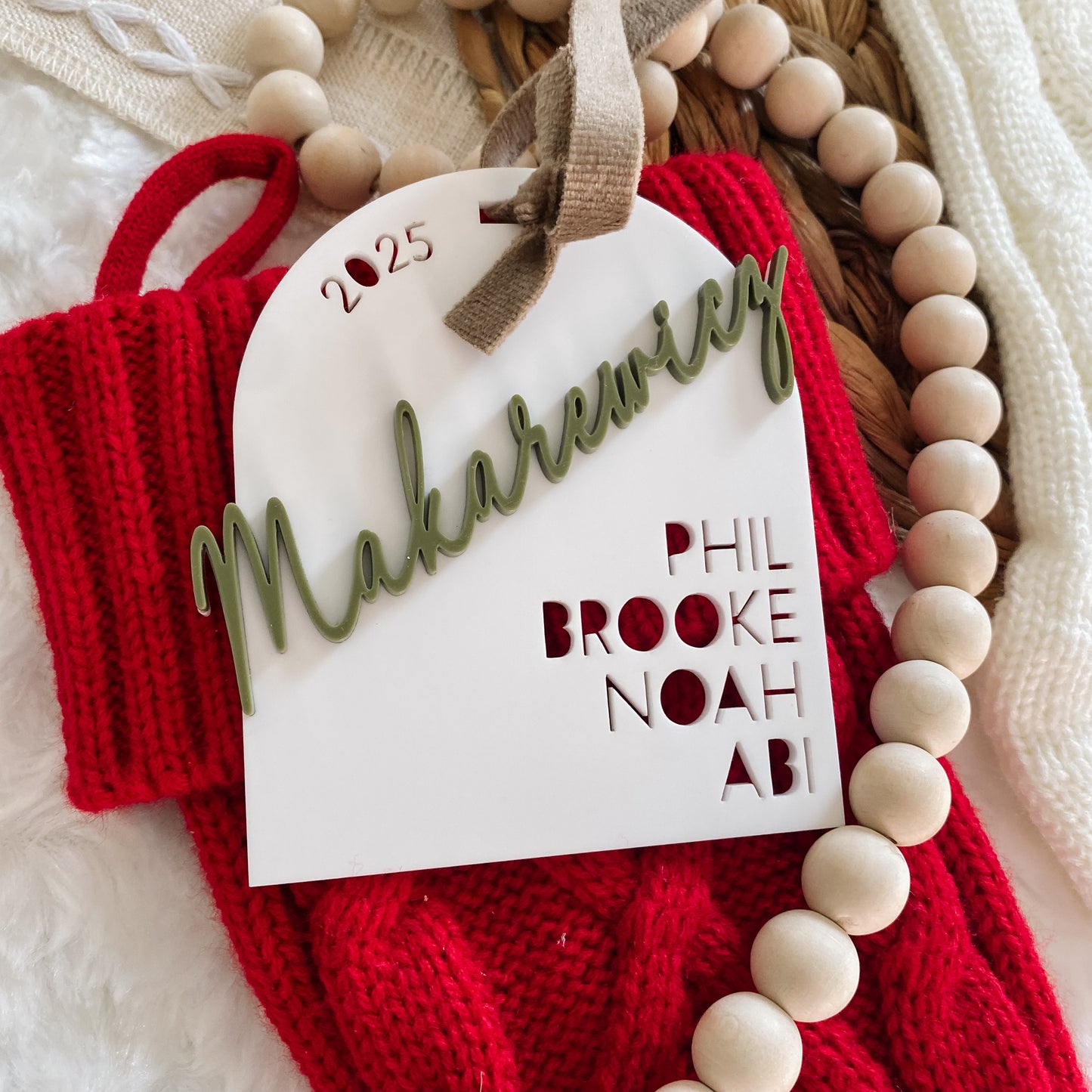 Custom Family Ornament - Acrylic Cutout