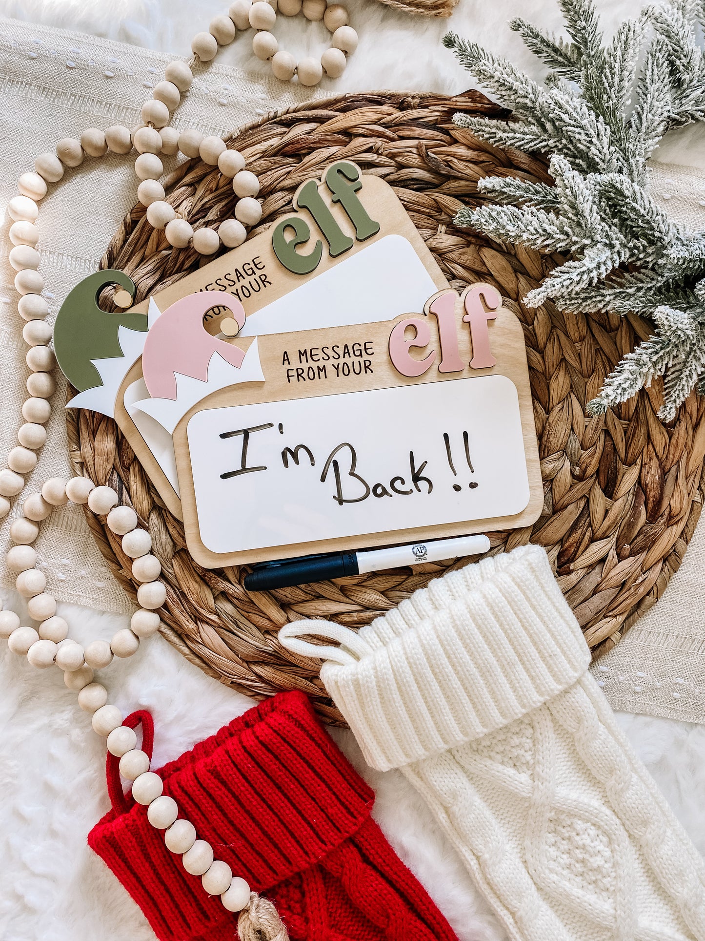 A Message From Your Elf Dry Erase Sign