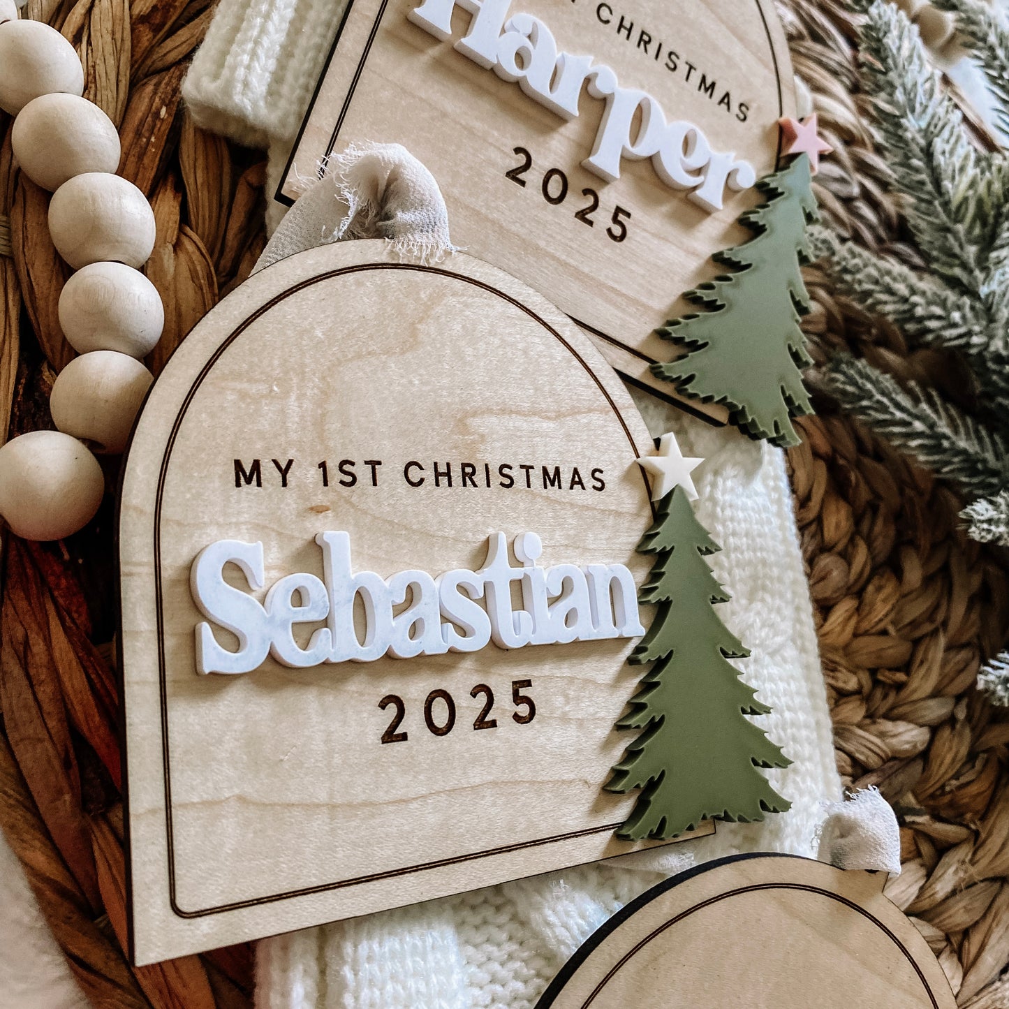 Baby’s 1st Christmas Ornament - Tree with Star