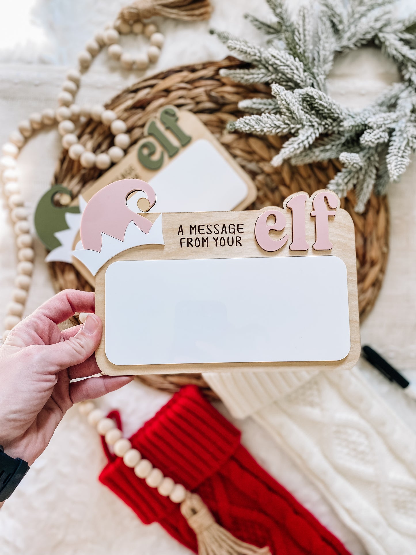 A Message From Your Elf Dry Erase Sign