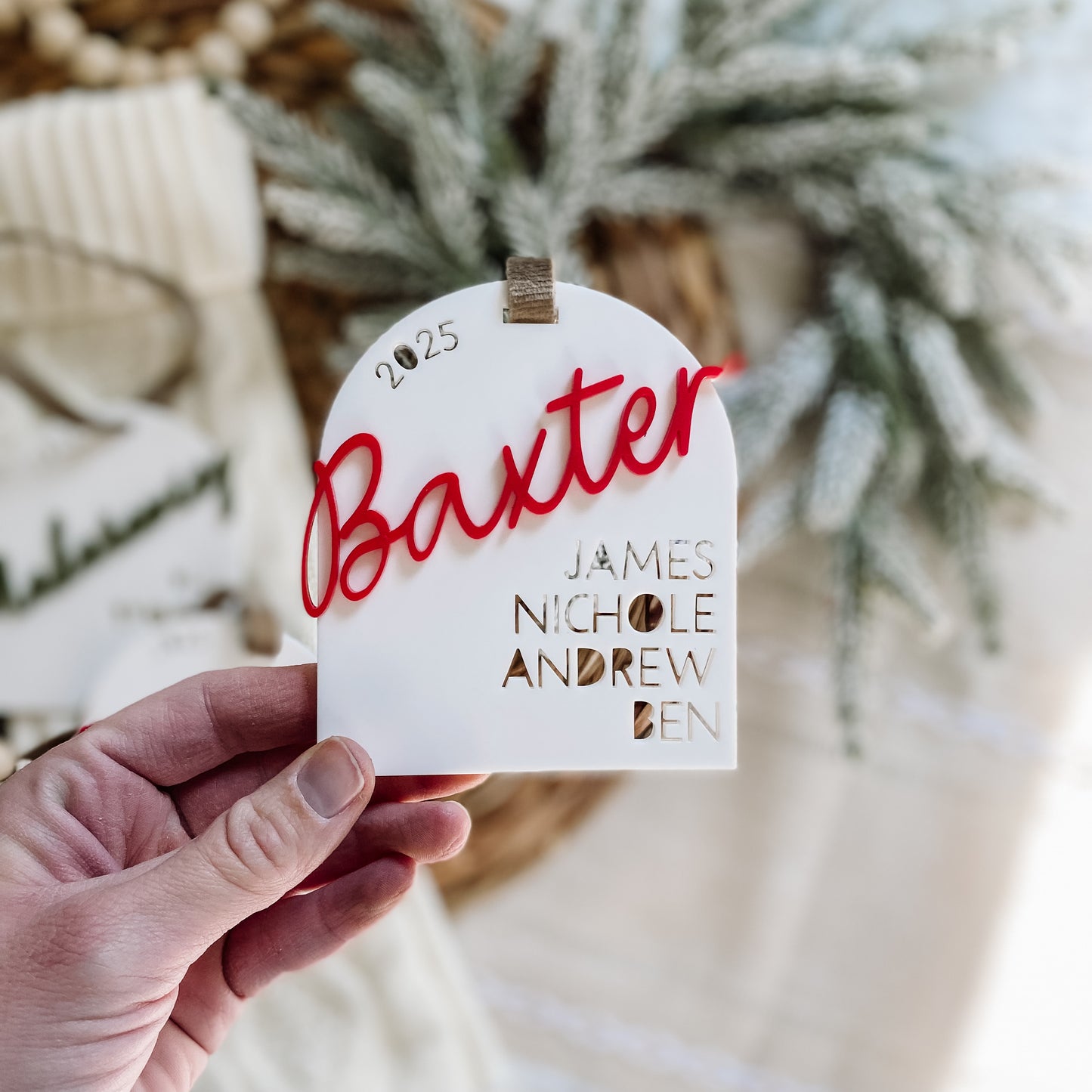 Custom Family Ornament - Acrylic Cutout