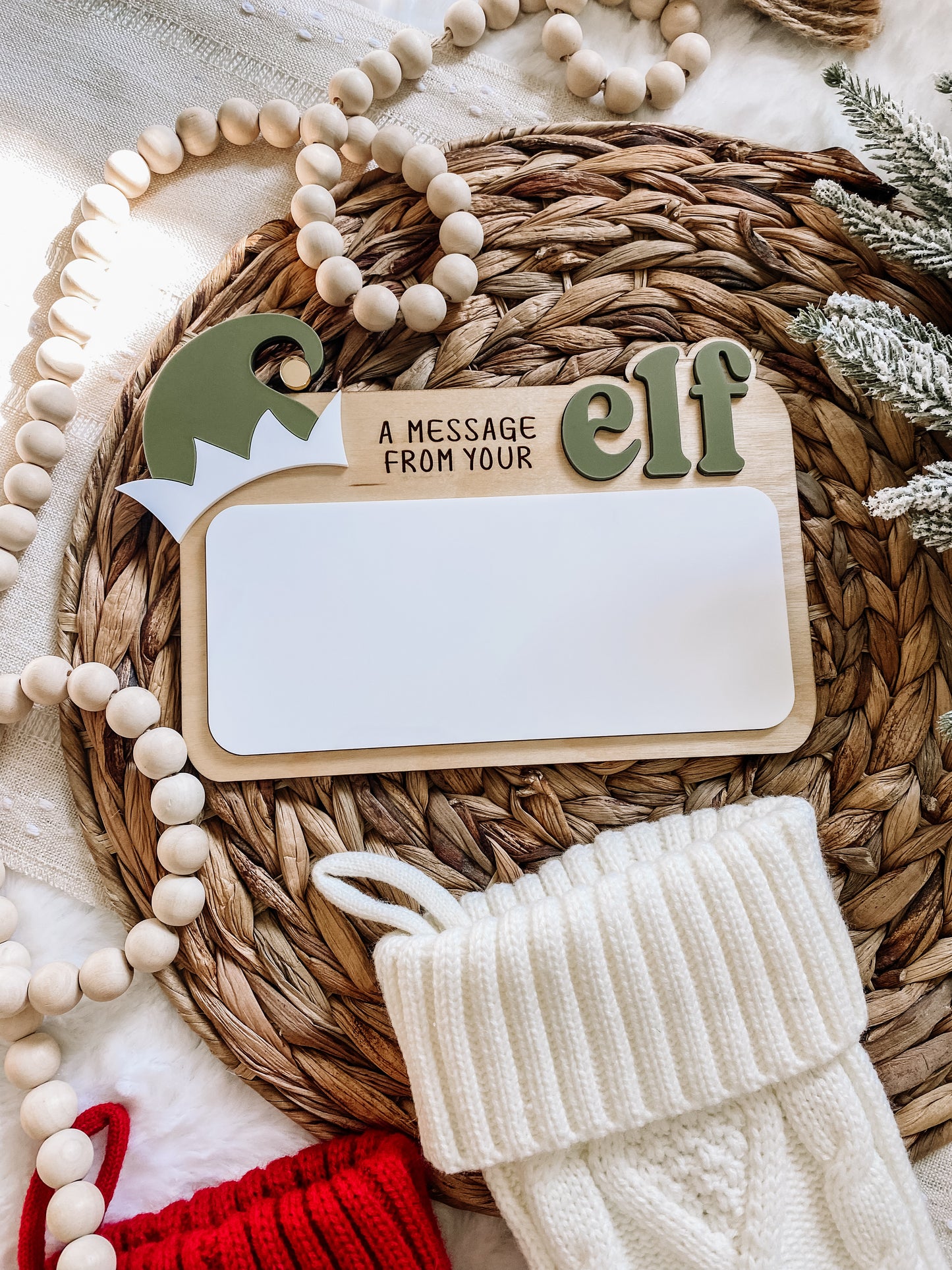 A Message From Your Elf Dry Erase Sign