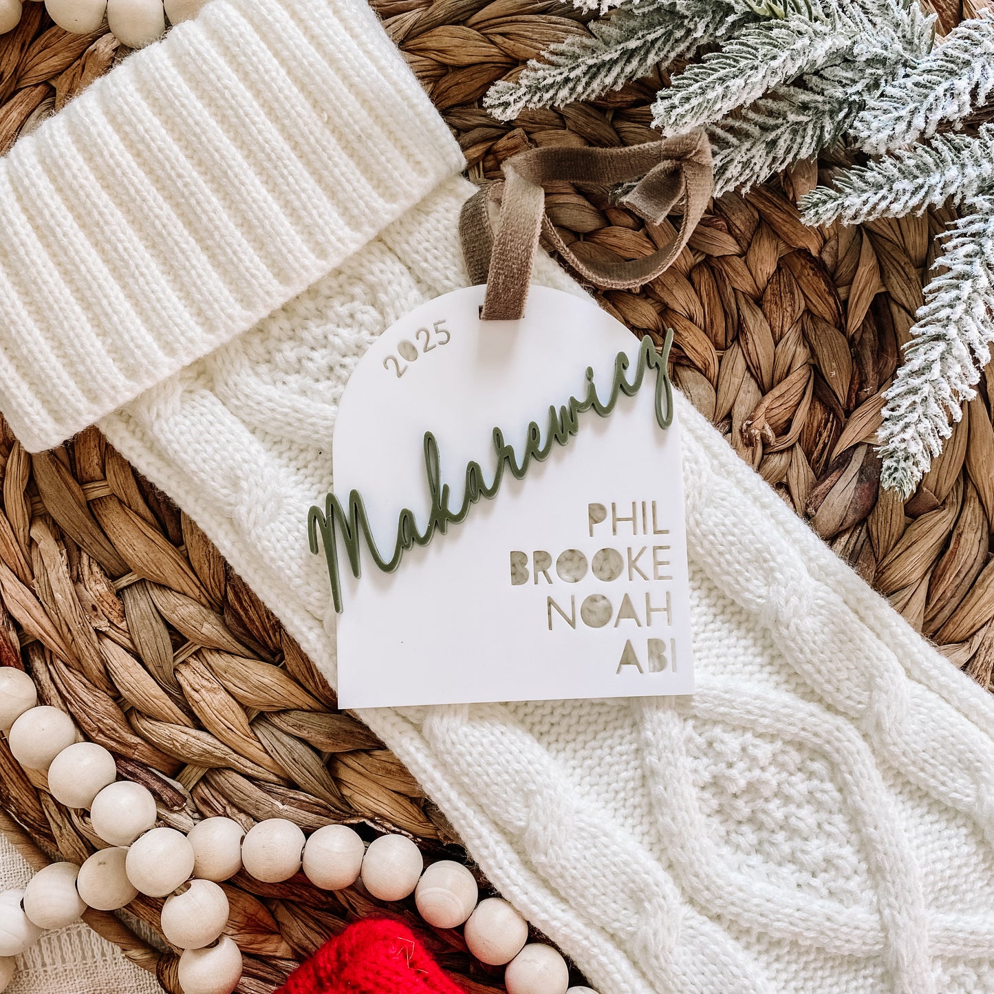 Custom Family Ornament - Acrylic Cutout