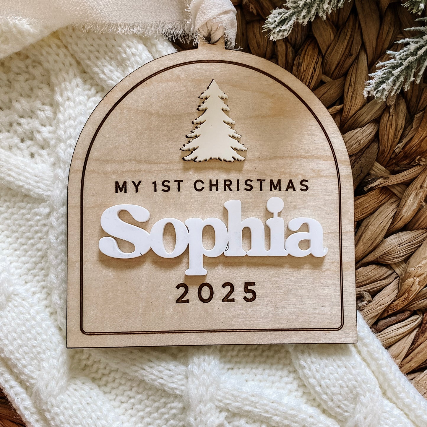 Baby’s 1st Christmas Ornament- Tree