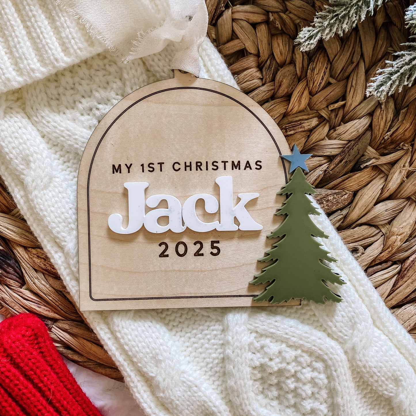 Baby’s 1st Christmas Ornament - Tree with Star