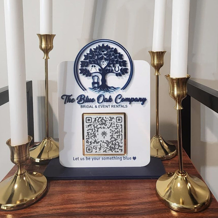 Custom QR Code Sign with Logo