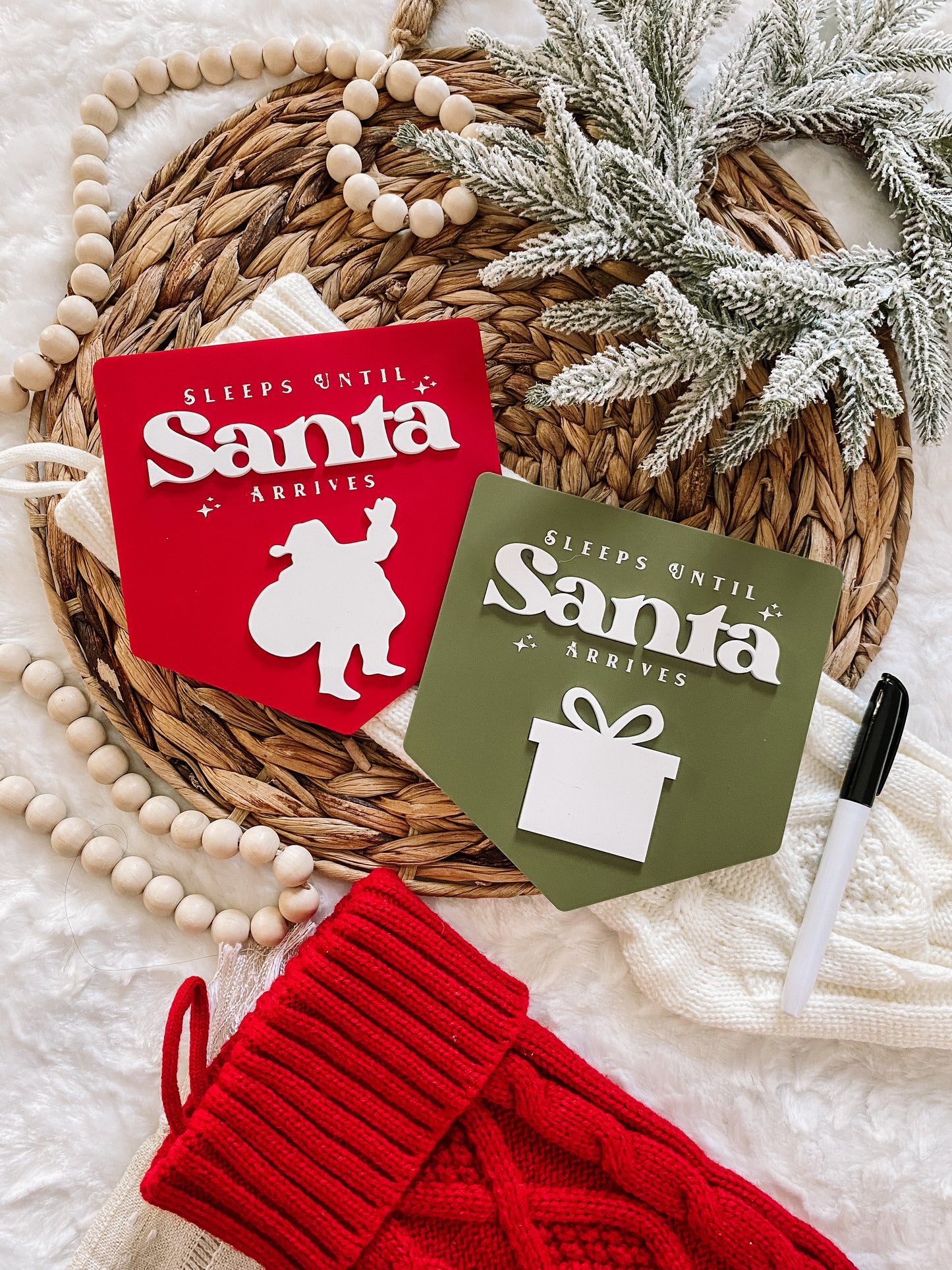 Sleeps Til Santa Comes Christmas Countdown